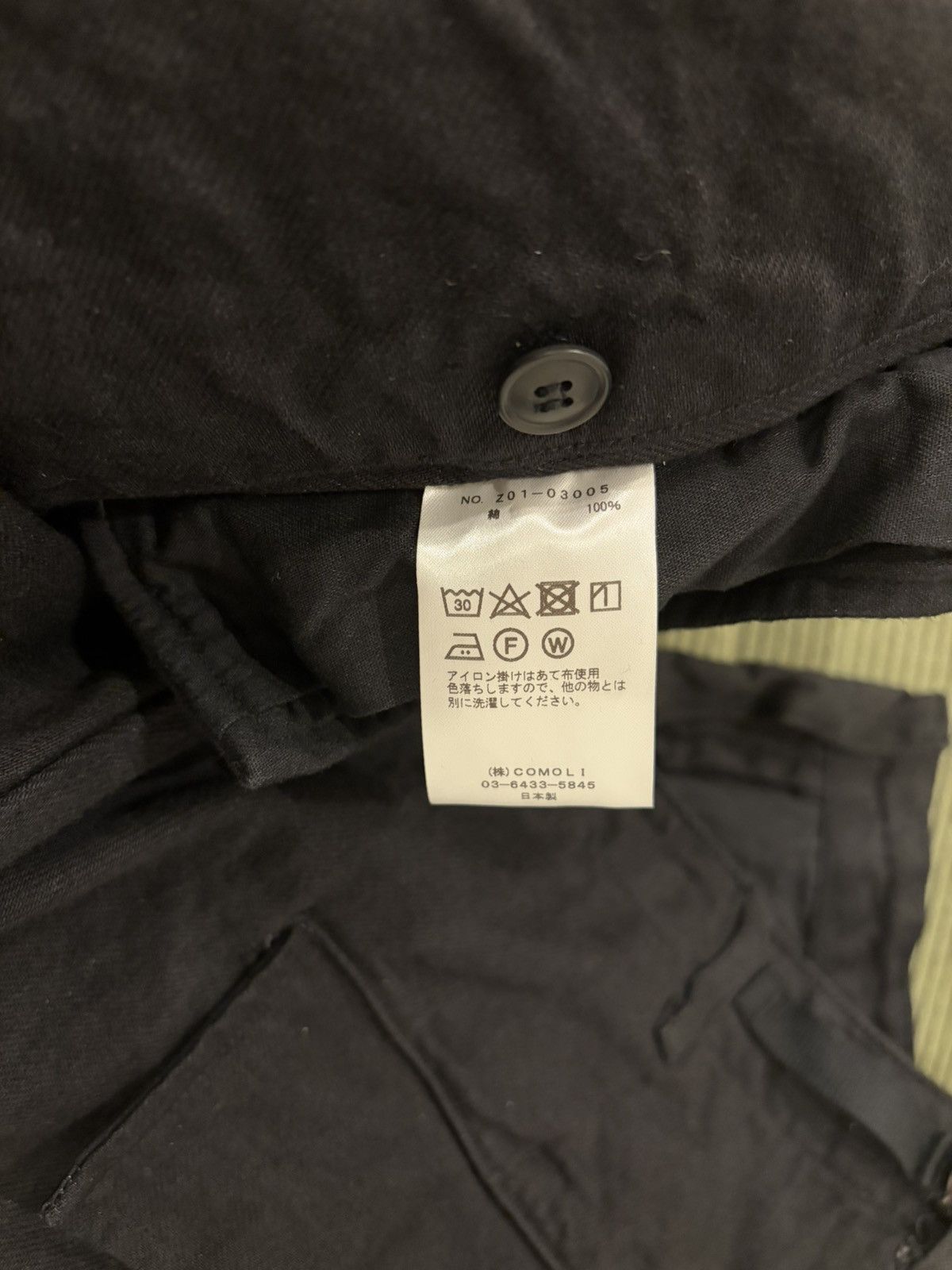 Comoli Comoli Black Denim BDU Pants Size 3 Size US 34 / EU 50 - 13 Thumbnail