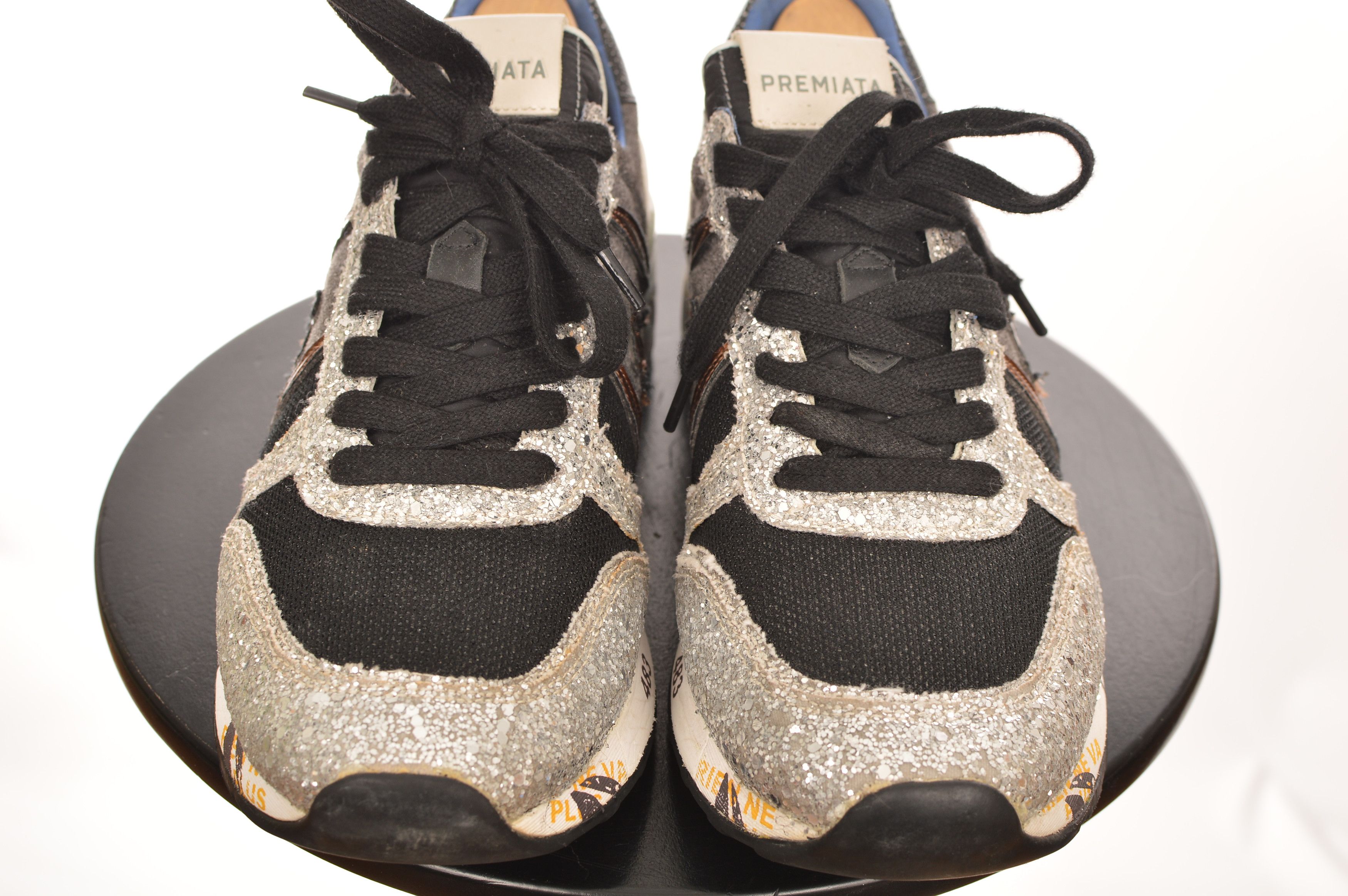 Premiata Premiata VAR 1618 Womens Glittered Sneakers Size US 9.5 / IT 39.5 - 2 Thumbnail
