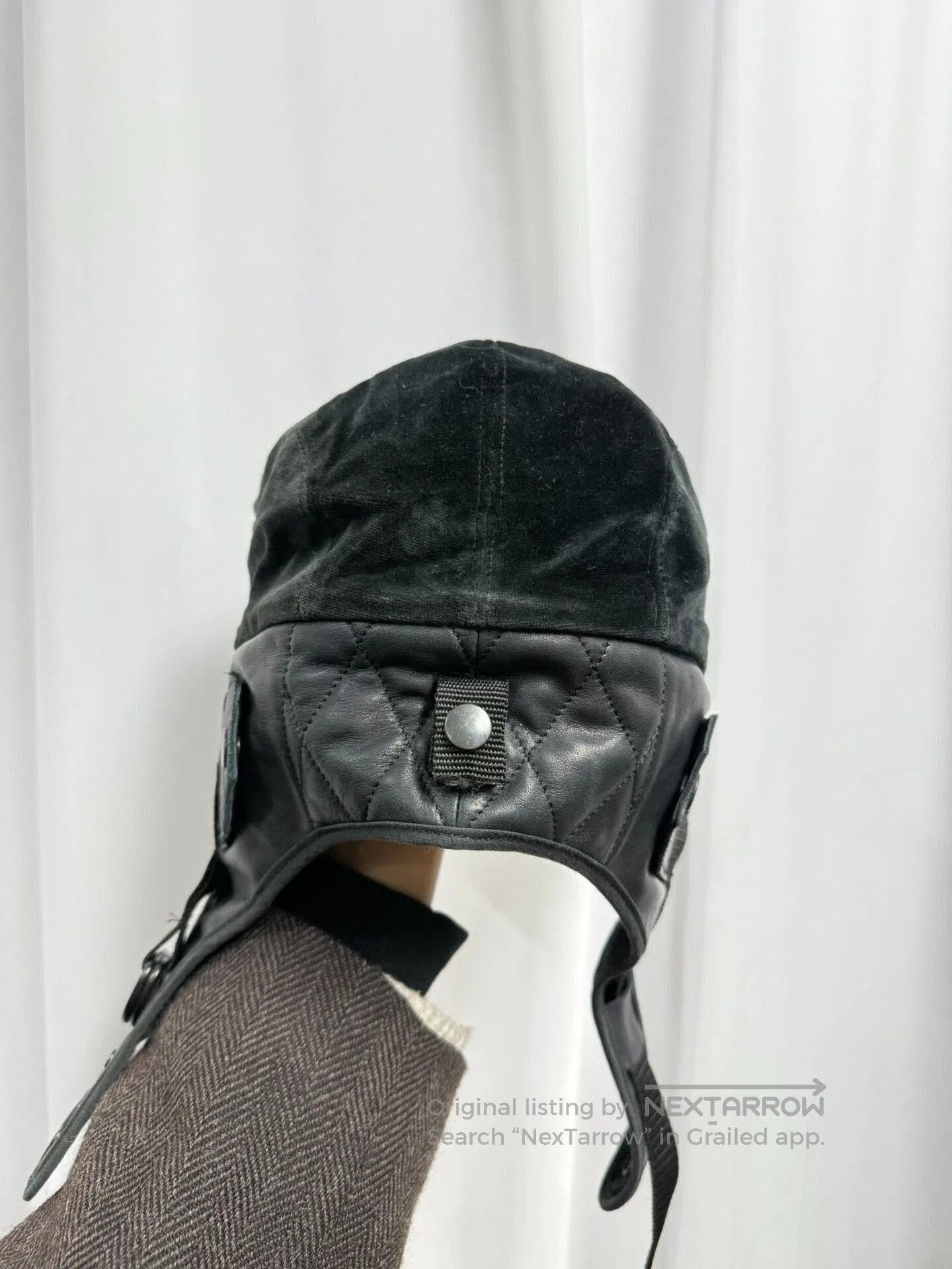 Comme des Garcons black military velvet painter cap. Size ONE SIZE - 5 Thumbnail