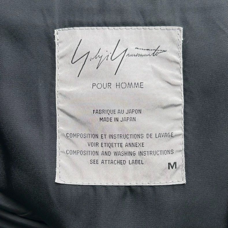 Yohji Yamamoto Yohji Yamamoto 97aw White Button Silk Collar Patchwork Coat Size US M / EU 48-50 / 2 - 7 Thumbnail