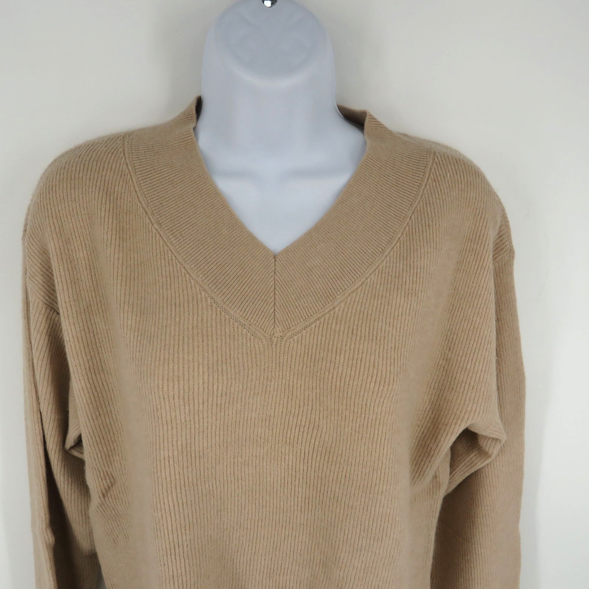 Nine West Nine West Women's Almondine V-Neck Sweater XL Ribbed Knit N Size XL / US 12-14 / IT 48-50 - 5 Thumbnail