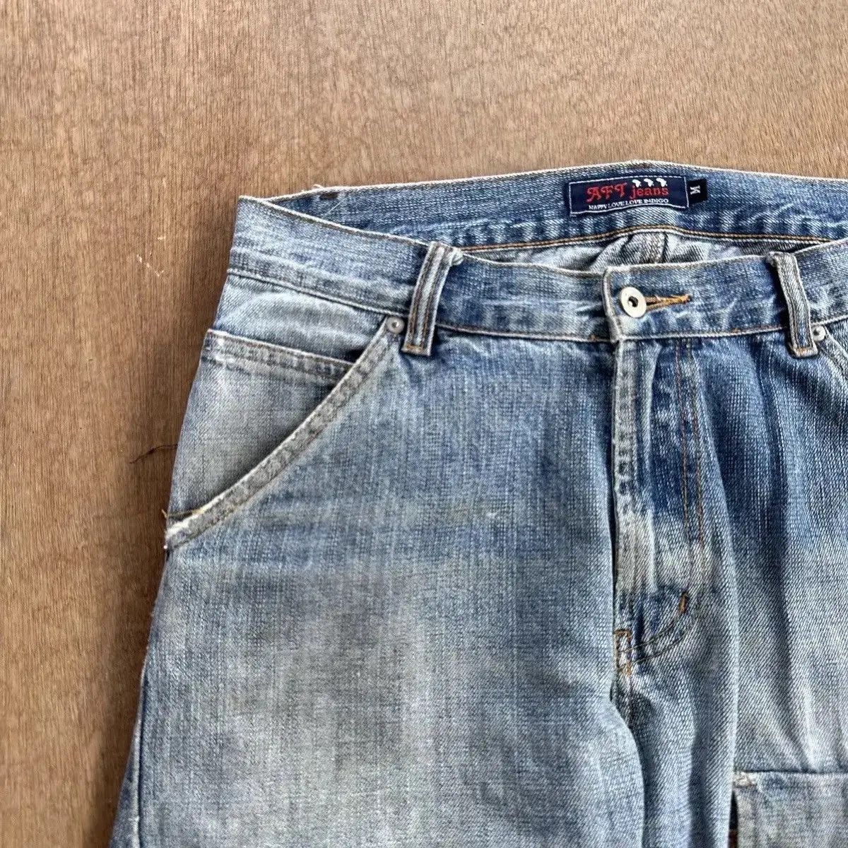 If Six Was Nine STEALS VINTAGE AFT JEAN REDLINE CURVE/BANANA LEG DENIM PANTS Size US 30 / EU 46 - 4 Thumbnail