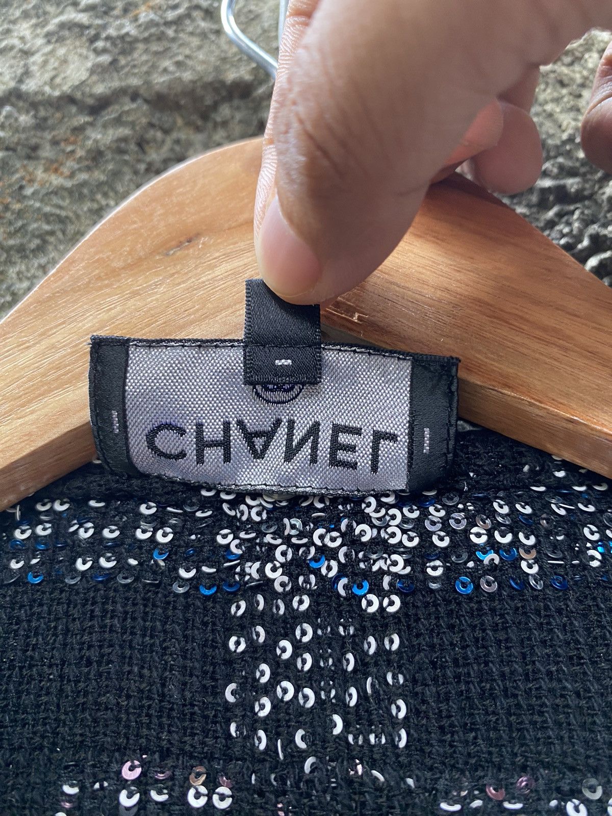 Chanel FW17 Runway Black Sequined Top Size XXS / US 00 / IT 34 - 15 Thumbnail
