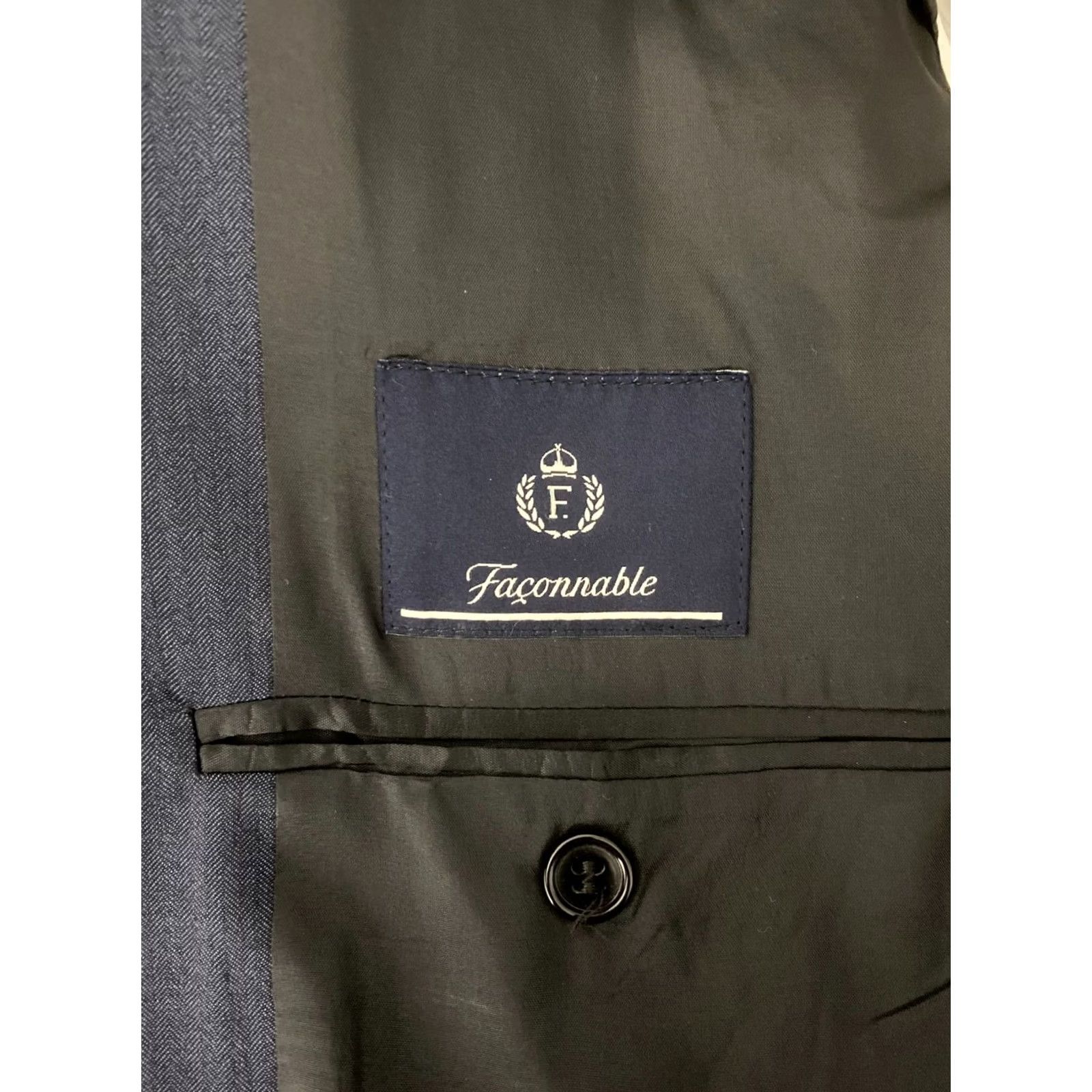 Faconnable Faconnable Blazer Wool Navy Blue 52 Men Shirt Jacket, Made in Italy, Tailored Fit, Blue, 50/52, Regular Size, Men’s Blazer Size 50R - 6 Thumbnail
