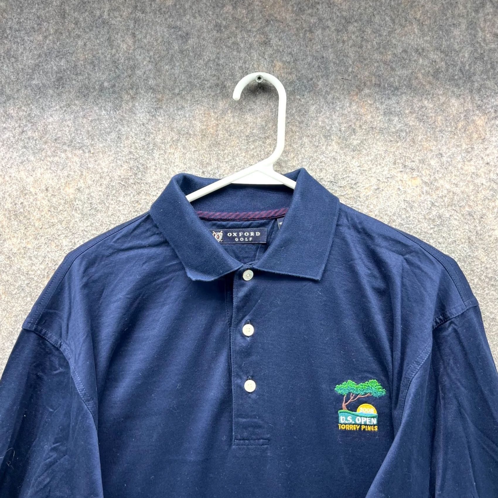 Vintage VINTAGE Oxford Polo Shirt Mens Medium Blue Long Sleeve US Open Torrey Pines 2008 Golf Casual Shirts Women? Size US M / EU 48-50 / 2 - 3 Thumbnail