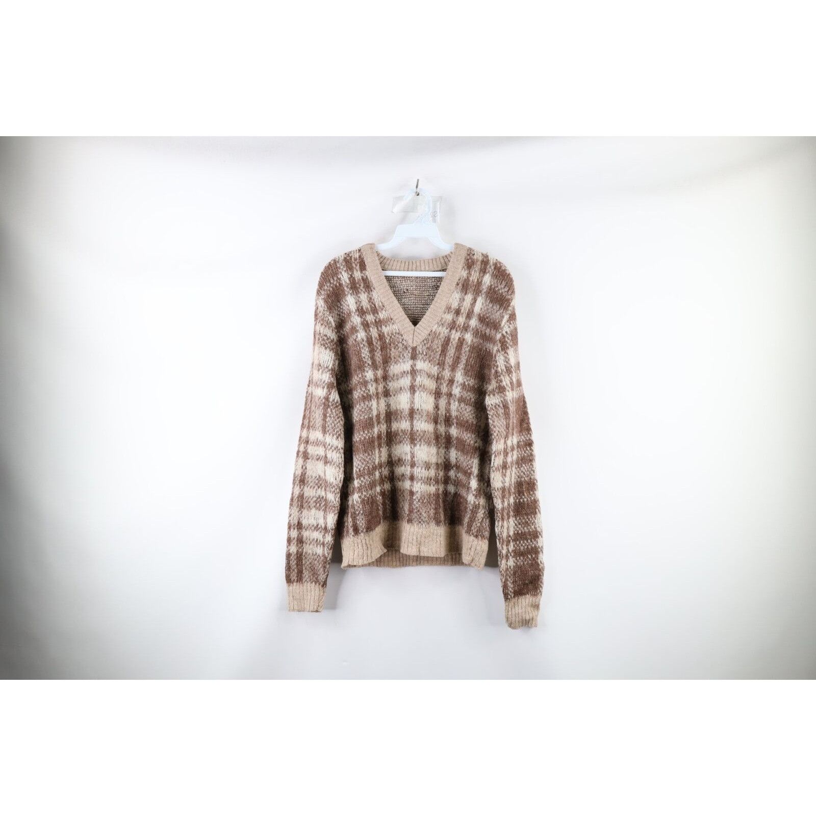 Vintage Vintage 60s Streetwear Mohair Wool Blend Knit Shag Sweater Size US M / EU 48-50 / 2 - 1 Thumbnail