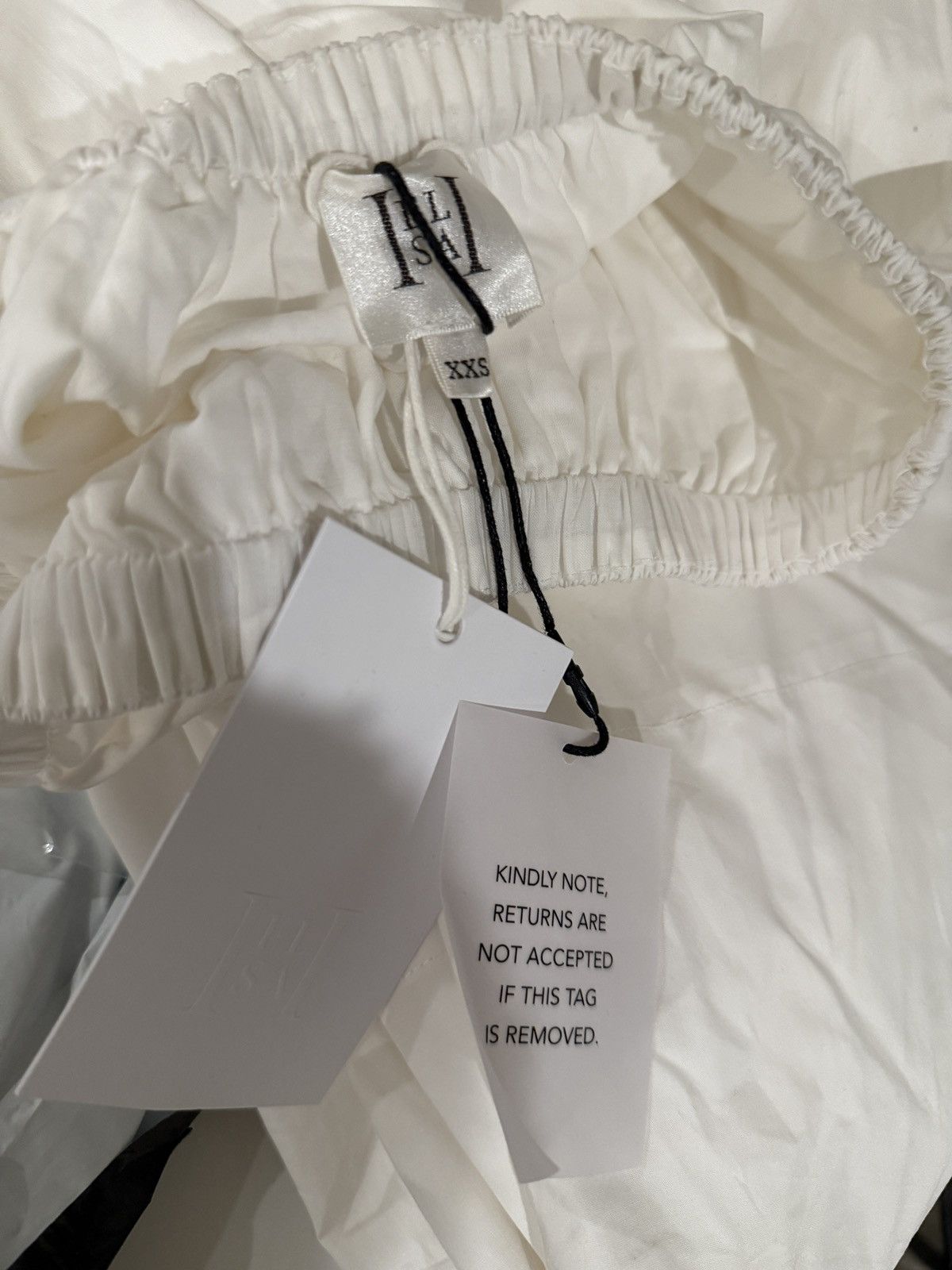 Designer Helsa Cotton Poplin Midi Skirt in White Size 25" / US 0 / IT 36 - 4 Thumbnail