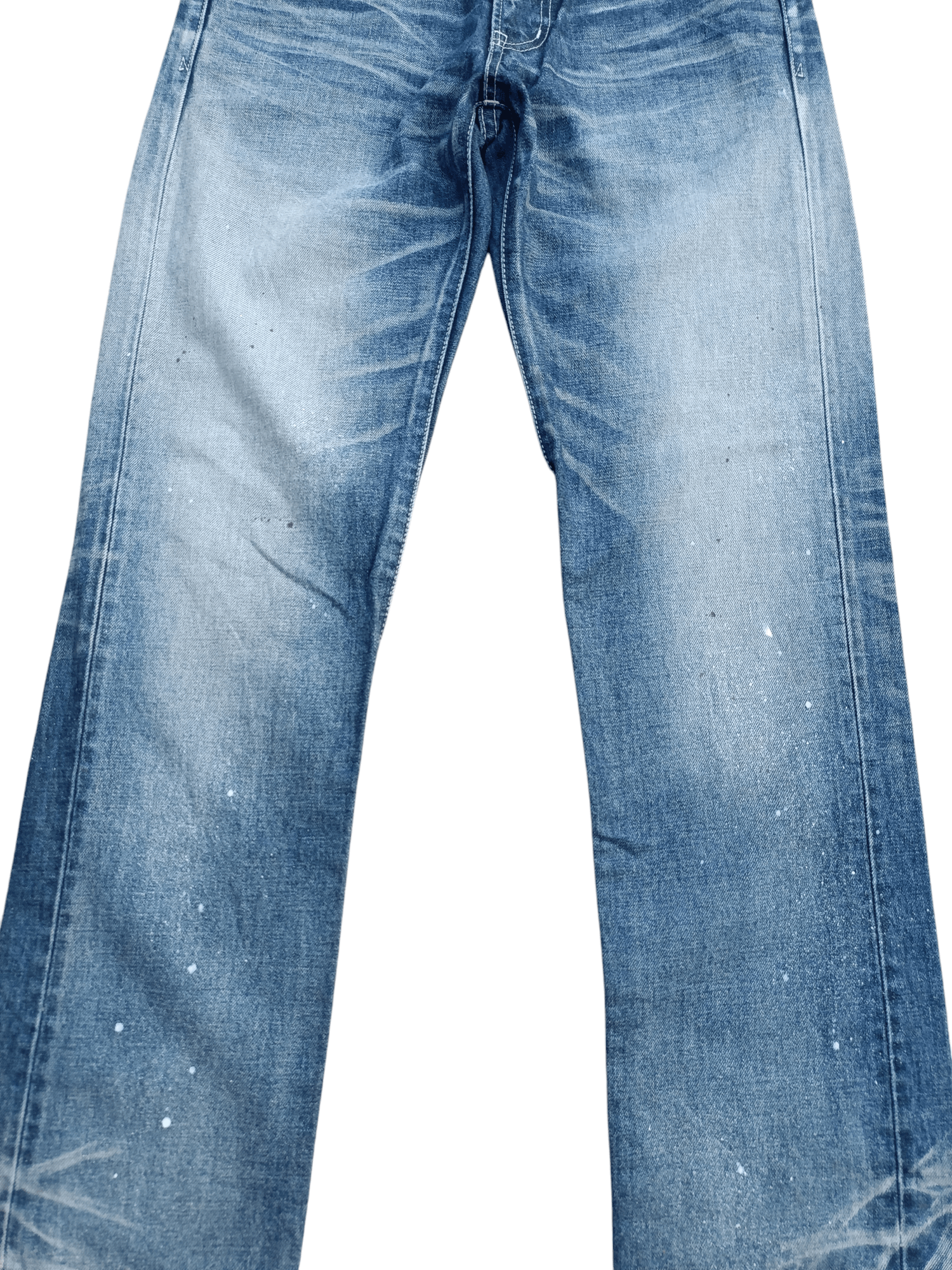 Japanese Brand VANQUISH Tokyo Japan Whiskers Painted Rare Design Jeans Size US 32 / EU 48 - 3 Thumbnail