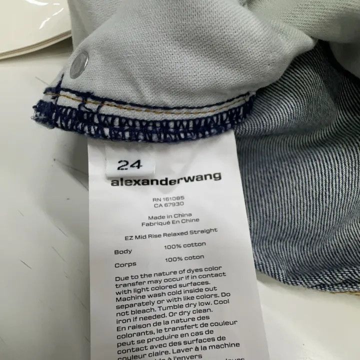 Alexander Wang Alexander Wang Blue Loose Straight Leg Jeans - Size 24" / US 00 / IT 34 - 3 Thumbnail