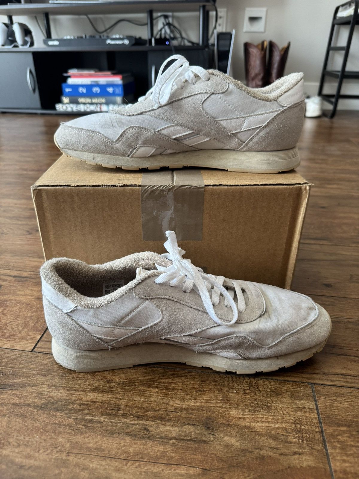 JJJJound × Reebok Jjjjound x Reebok Classic Nylon White Size US 12 / EU 45 - 2 Thumbnail