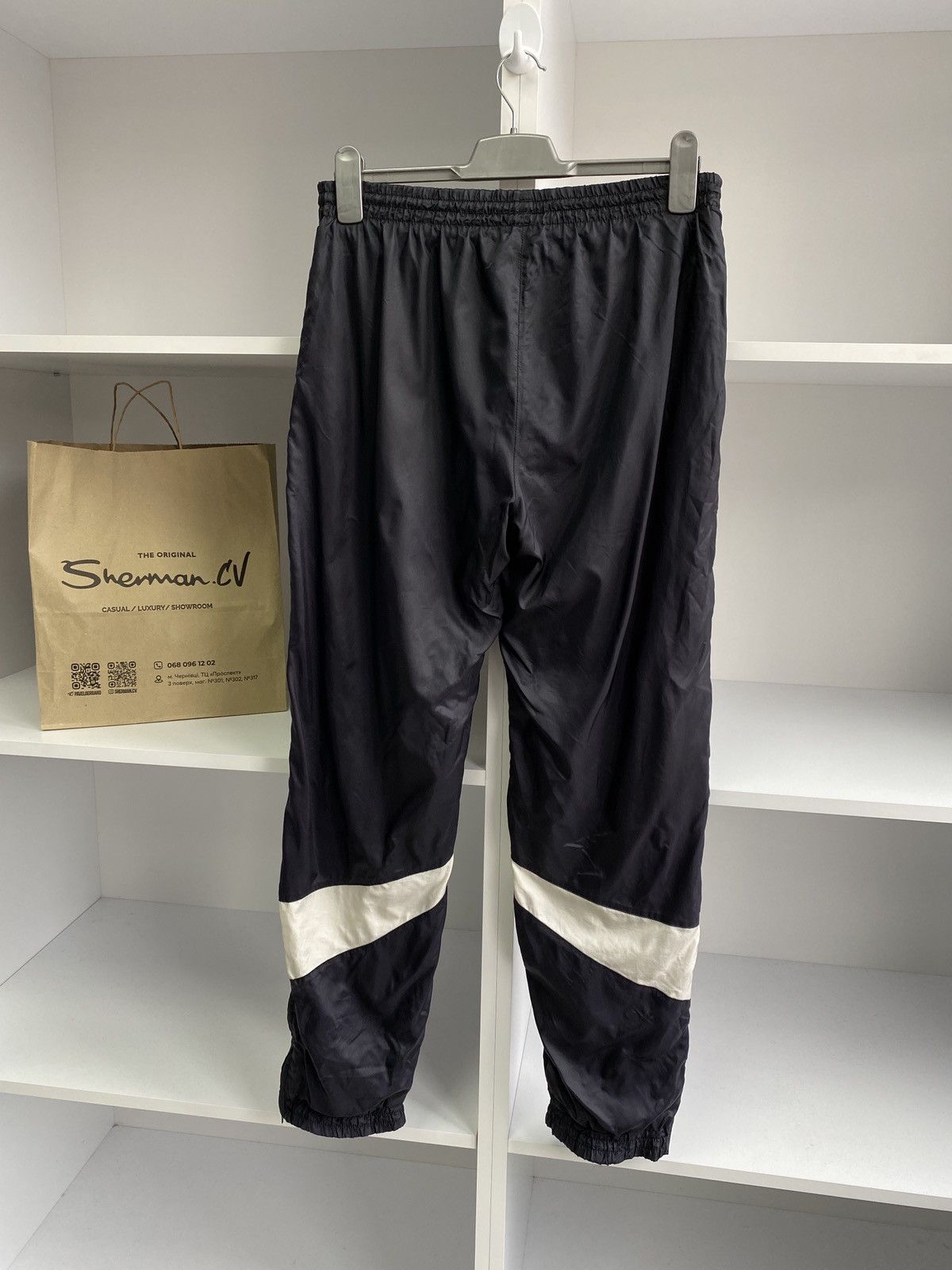 Adidas × Vintage Vintage Adidas Nylon Drill Track Pants 90S Size US 31 - 8 Thumbnail