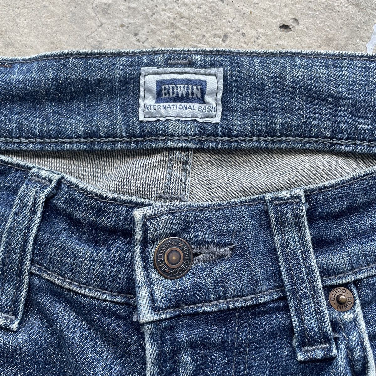 Japanese Brand W29 Vintage Edwin Denim Faded Distressed Pants Jeans Size US 29 - 6 Thumbnail