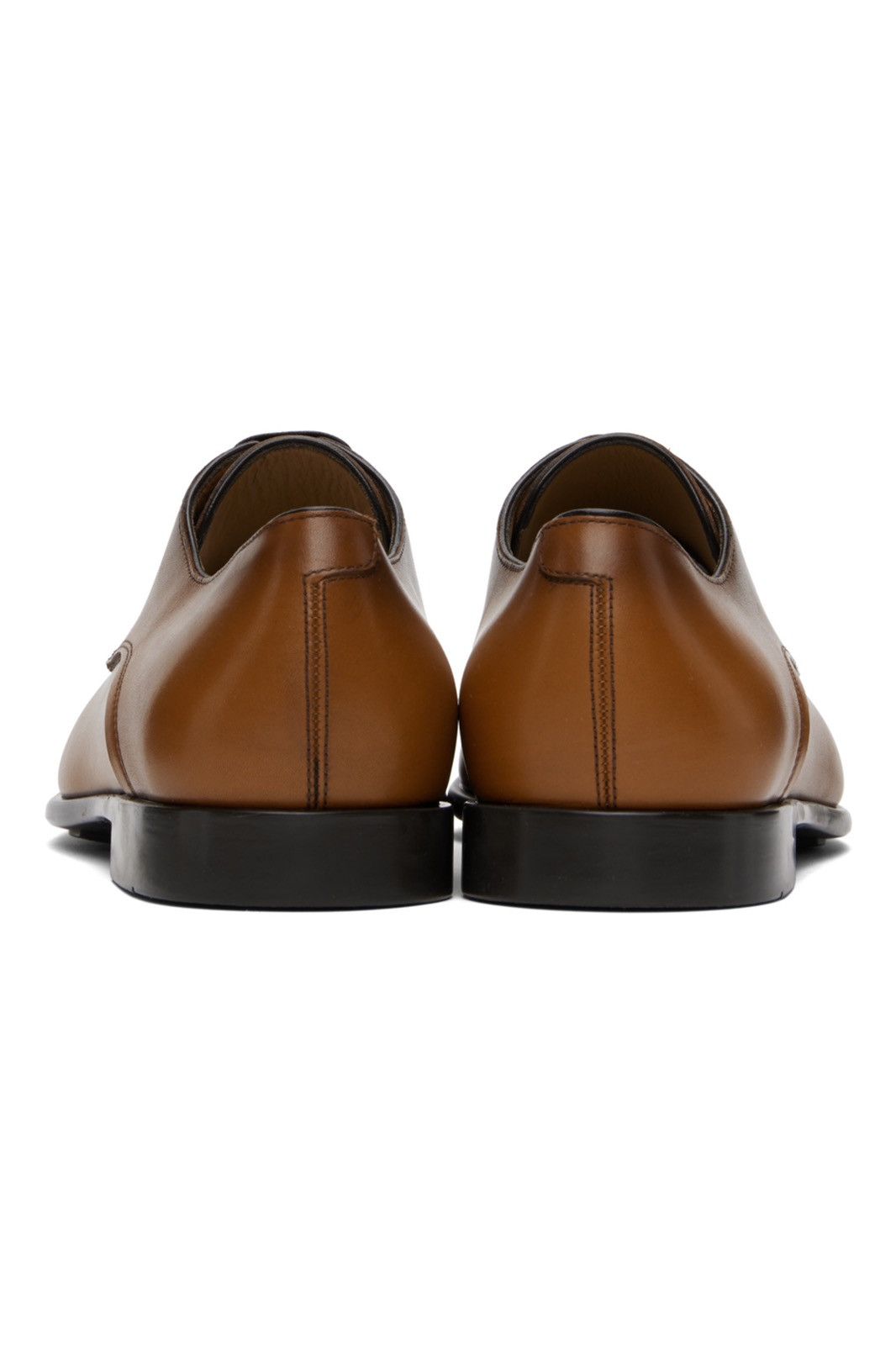 Salvatore Ferragamo Salvatore Ferragamo Calf Leather Lace-up Derbies Size US 11.5 / EU 44-45 - 3 Thumbnail