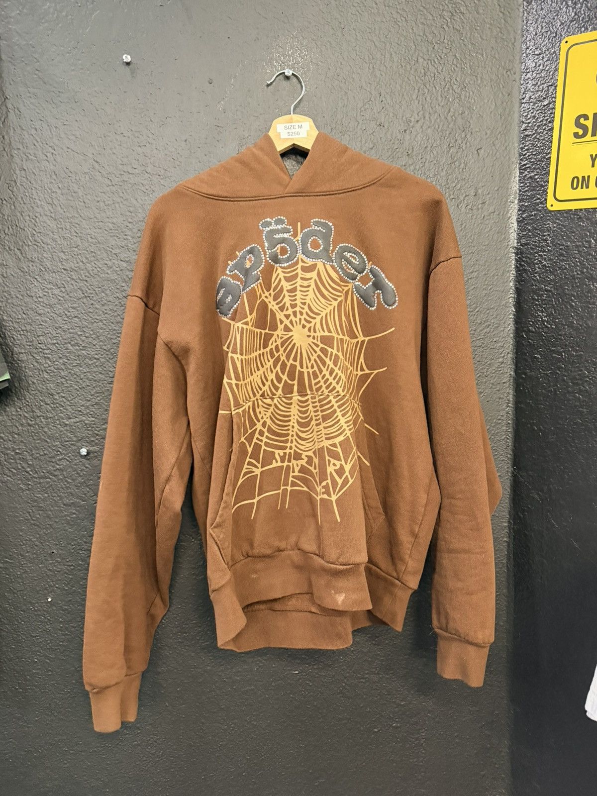 Sp5der Spider rhinestone web hoodie Size US M / EU 48-50 / 2 - 1 Thumbnail
