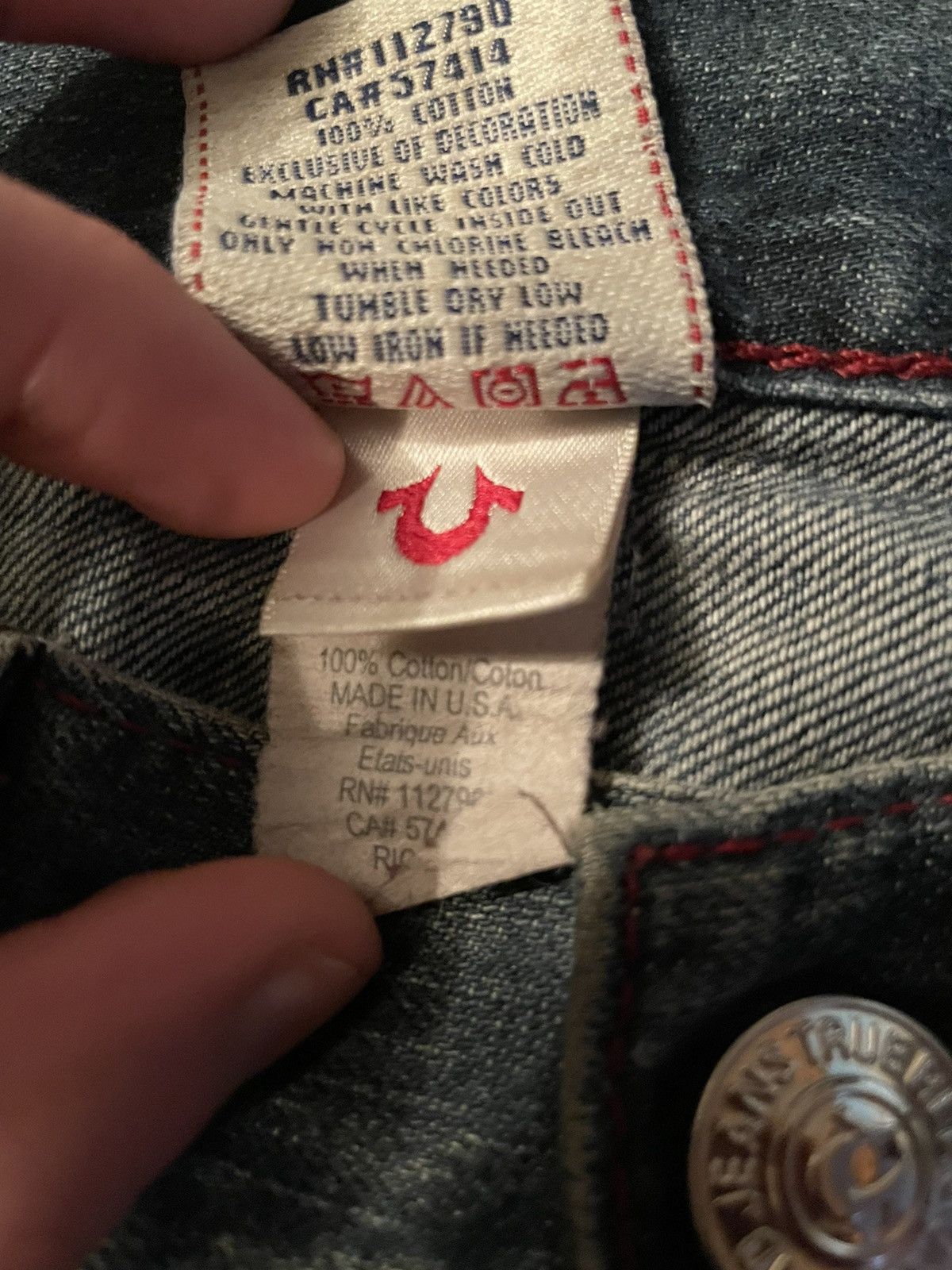 True Religion True Religion Ricky Jeans Size US 34 / EU 50 - 4 Thumbnail