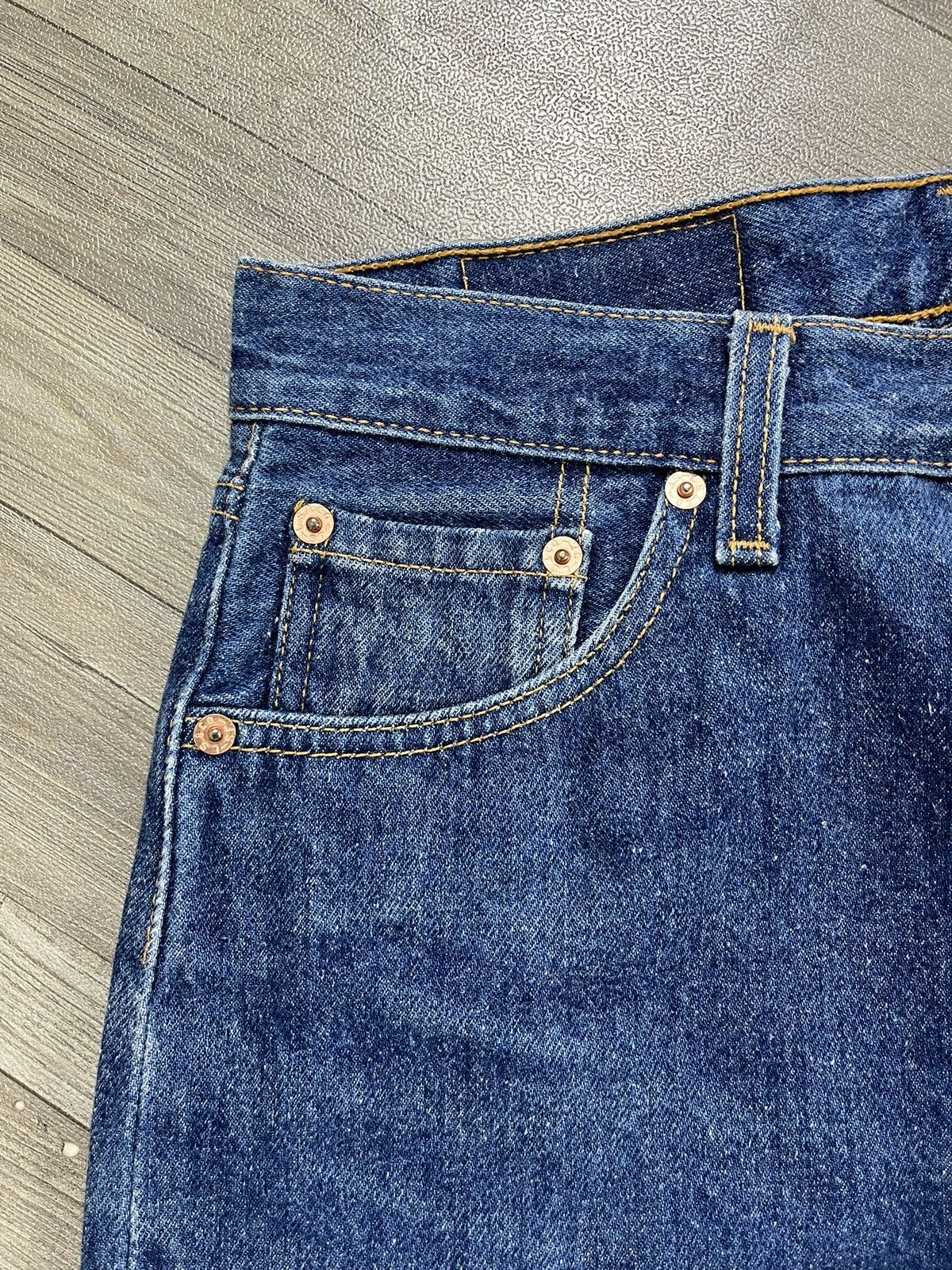 Levi's Vintage Clothing 🇺🇸1990s Vintage Levis 501 29x32 Straight Leg Blue Jeans Size US 29 - 5 Thumbnail