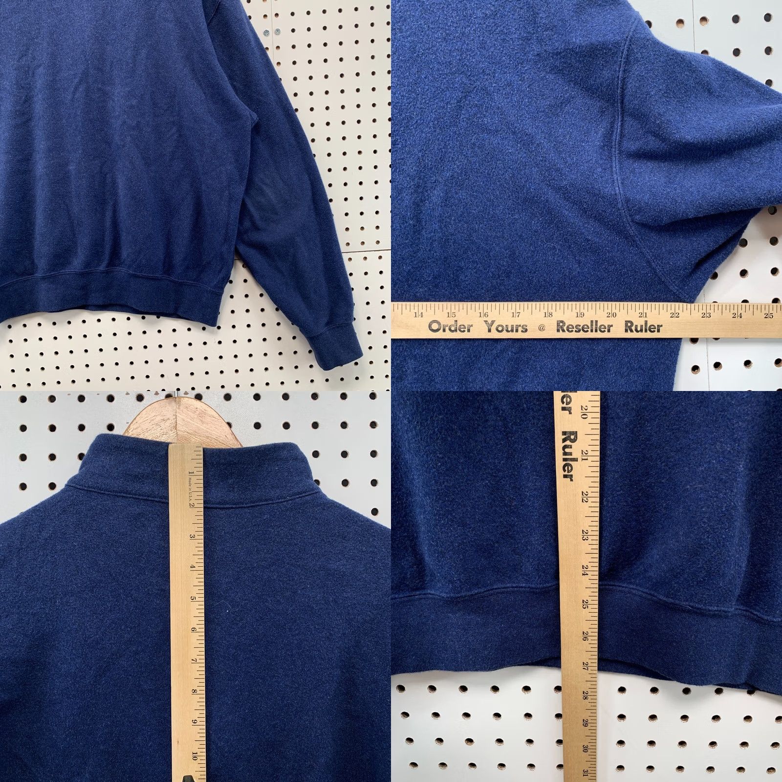 Peter Millar Peter Millar Sweater Mens Large Pullover 1/4 ZIp Long Sleeve Blue Casual 22.5x27 Size US L / EU 52-54 / 3 - 9 Thumbnail