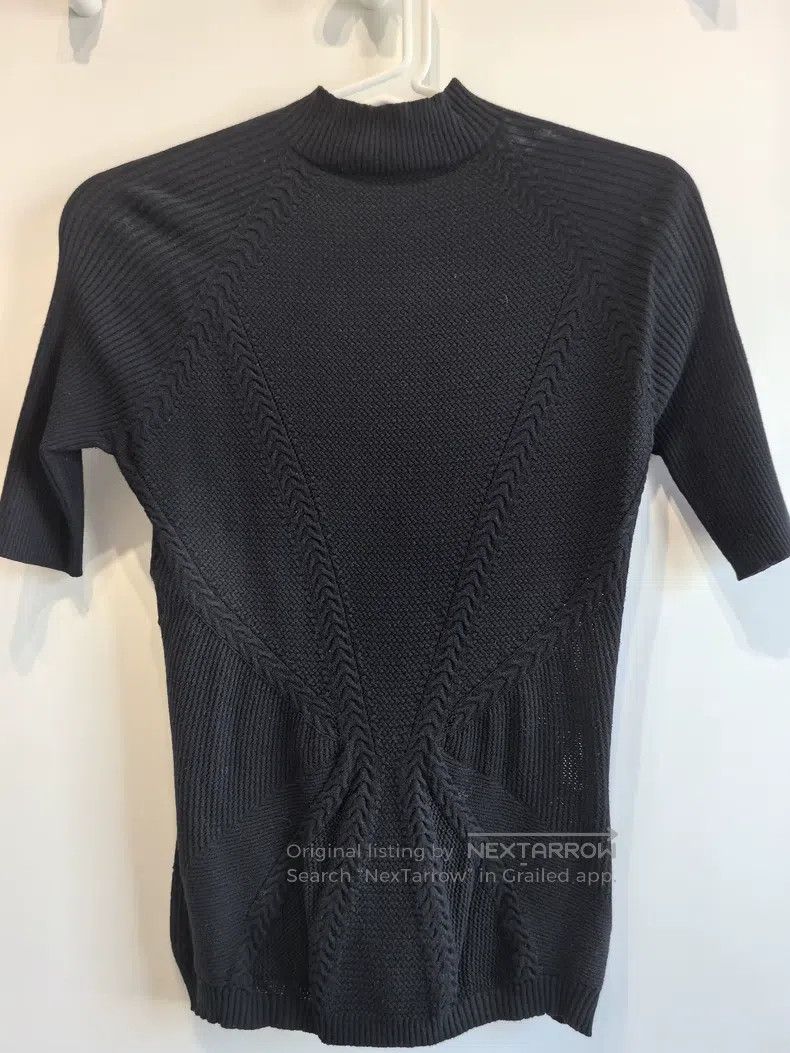 Versace Black knit short sleeves