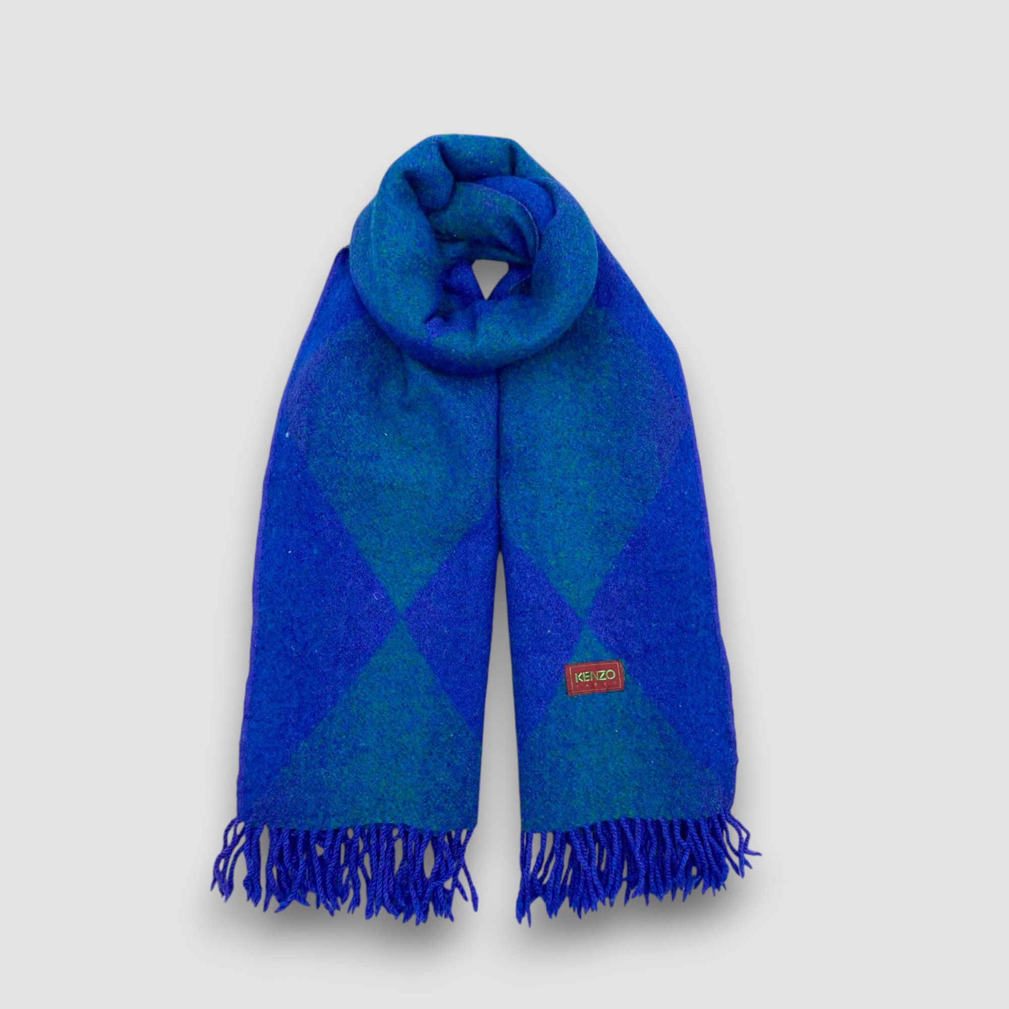 Kenzo Vintage Kenzo Scarf Muffler Wool Fringe Scarves - FP80395 Size ONE SIZE - 1 Thumbnail