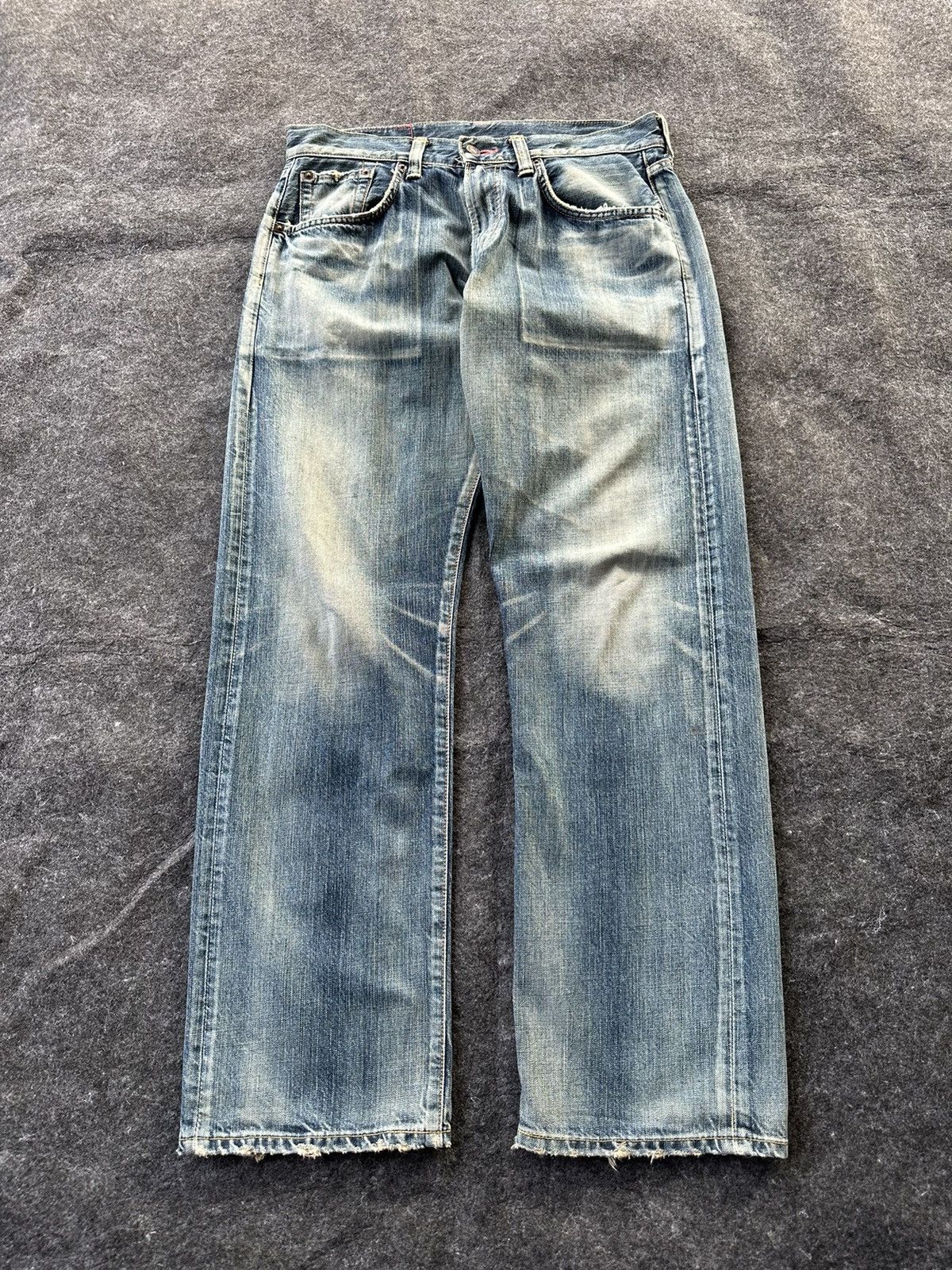 Edwin Vintage Edwin 504 Faded Washed Denim 32x32 D326 Size US 32 / EU 48 - 1 Thumbnail