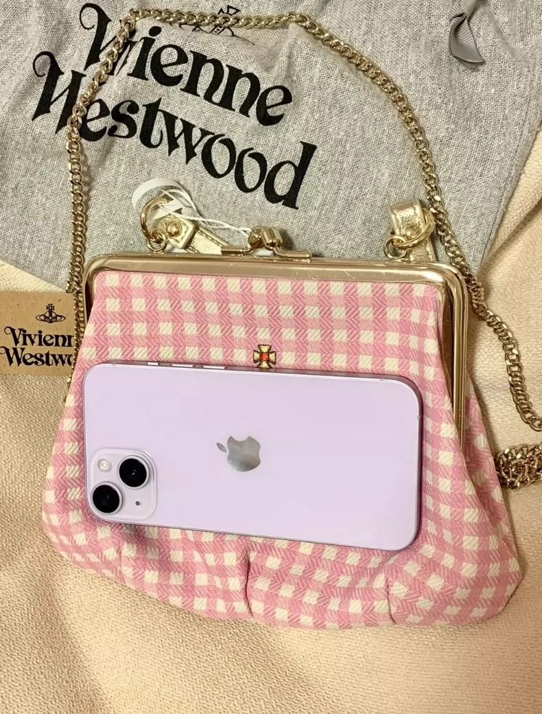 Vivienne Westwood Vivienne Westwood size os Pink checkered dumpling bag Size ONE SIZE - 2 Thumbnail