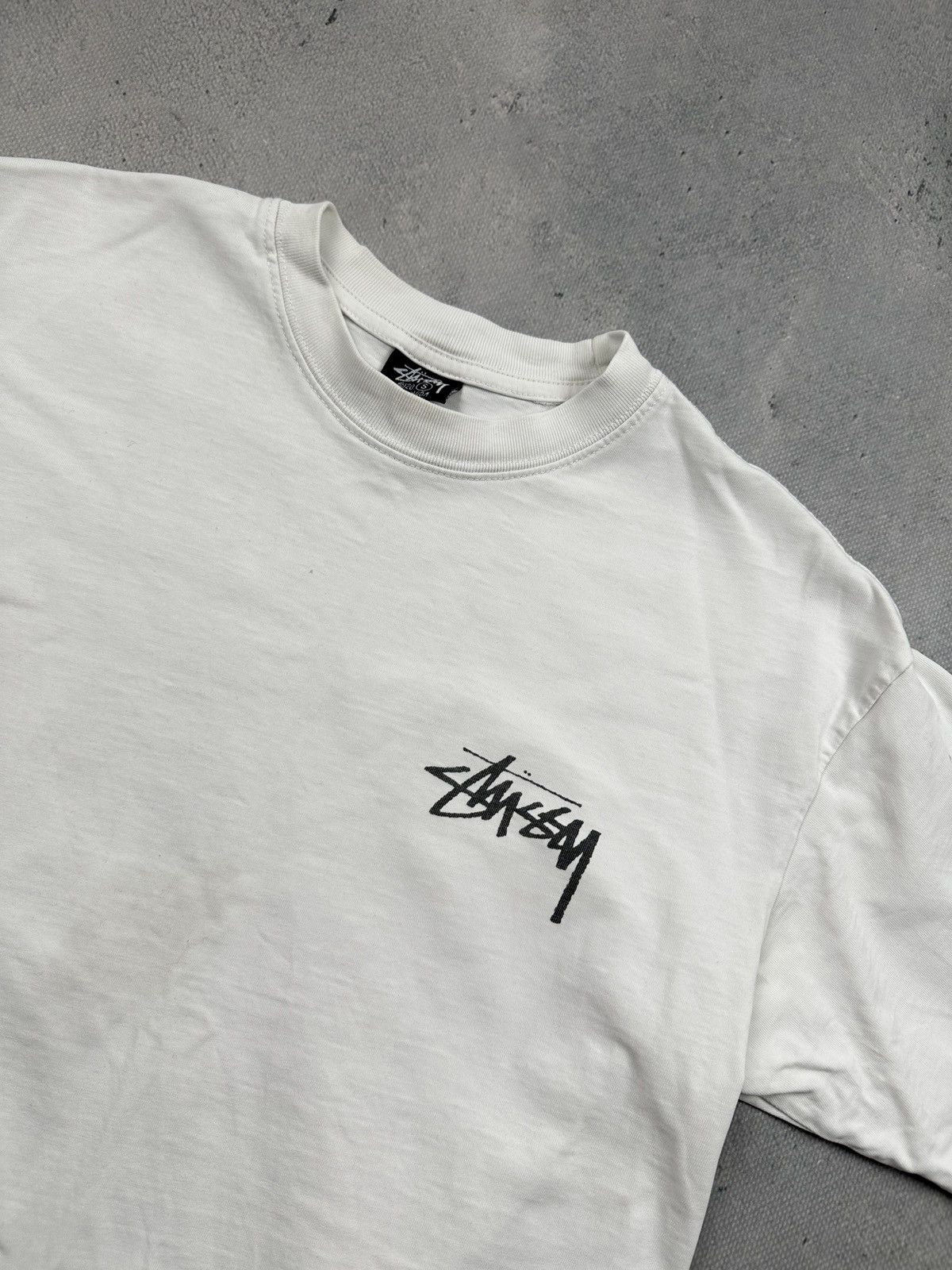 Stussy Stussy Shattered Back Print Tee White Streetwear Graphic USA Size US S / EU 44-46 / 1 - 10 Thumbnail