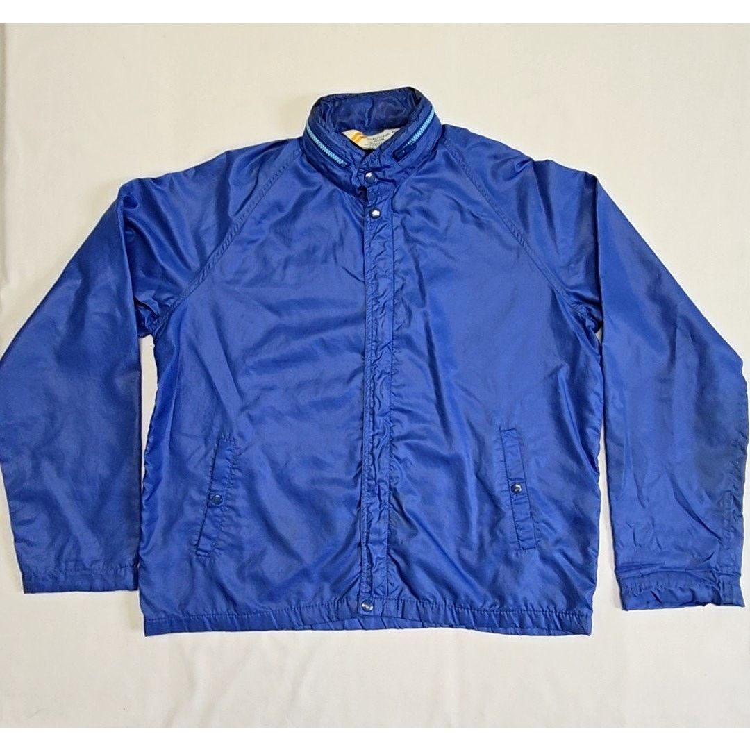 Sears Vintage Sears Hooded Windbreaker Blue L Jacket 80s Size US L / EU 52-54 / 3 - 1 Thumbnail