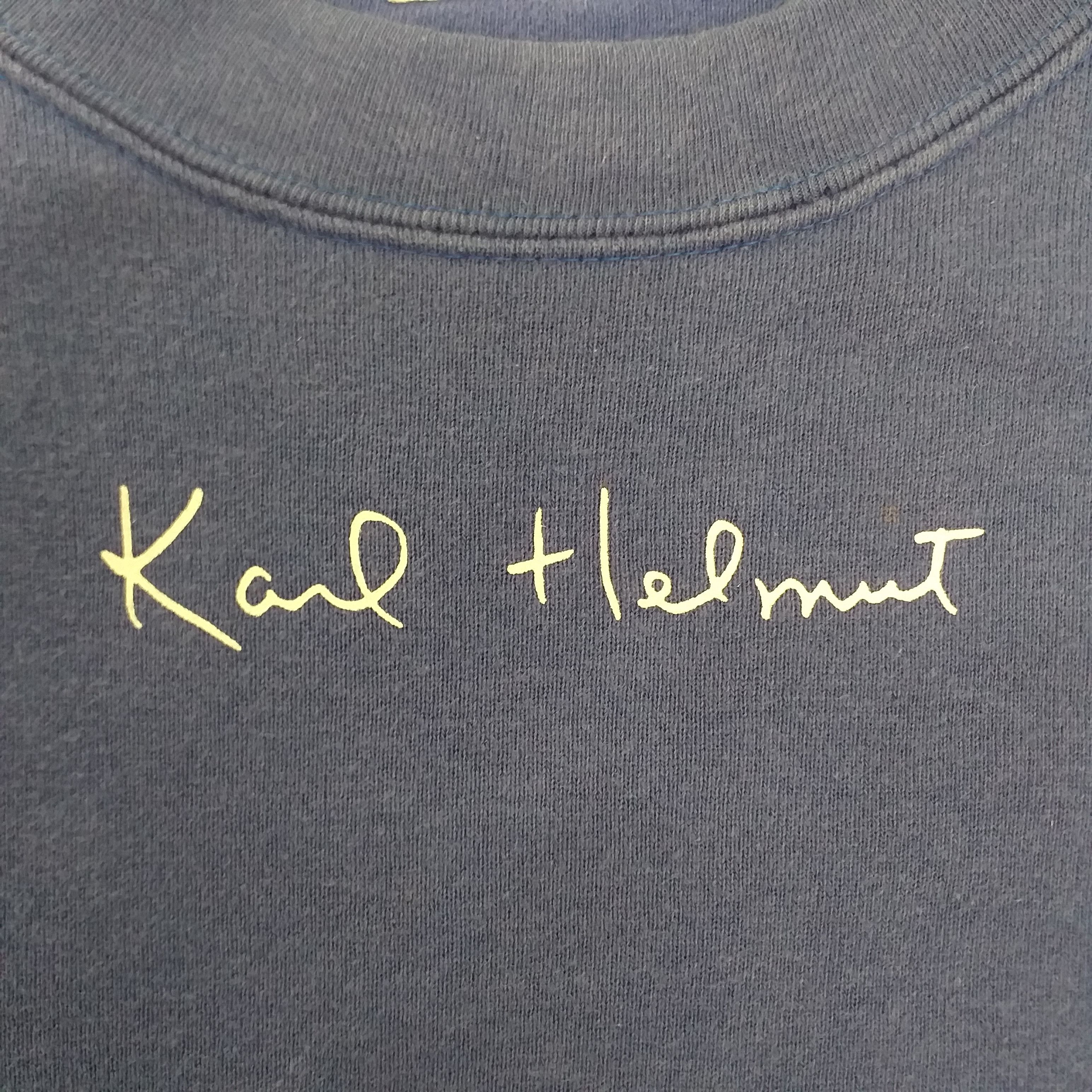 Japanese Brand Vintage Karl Helmut Spell Out Sweatshirt -SW019 Size US L / EU 52-54 / 3 - 5 Thumbnail