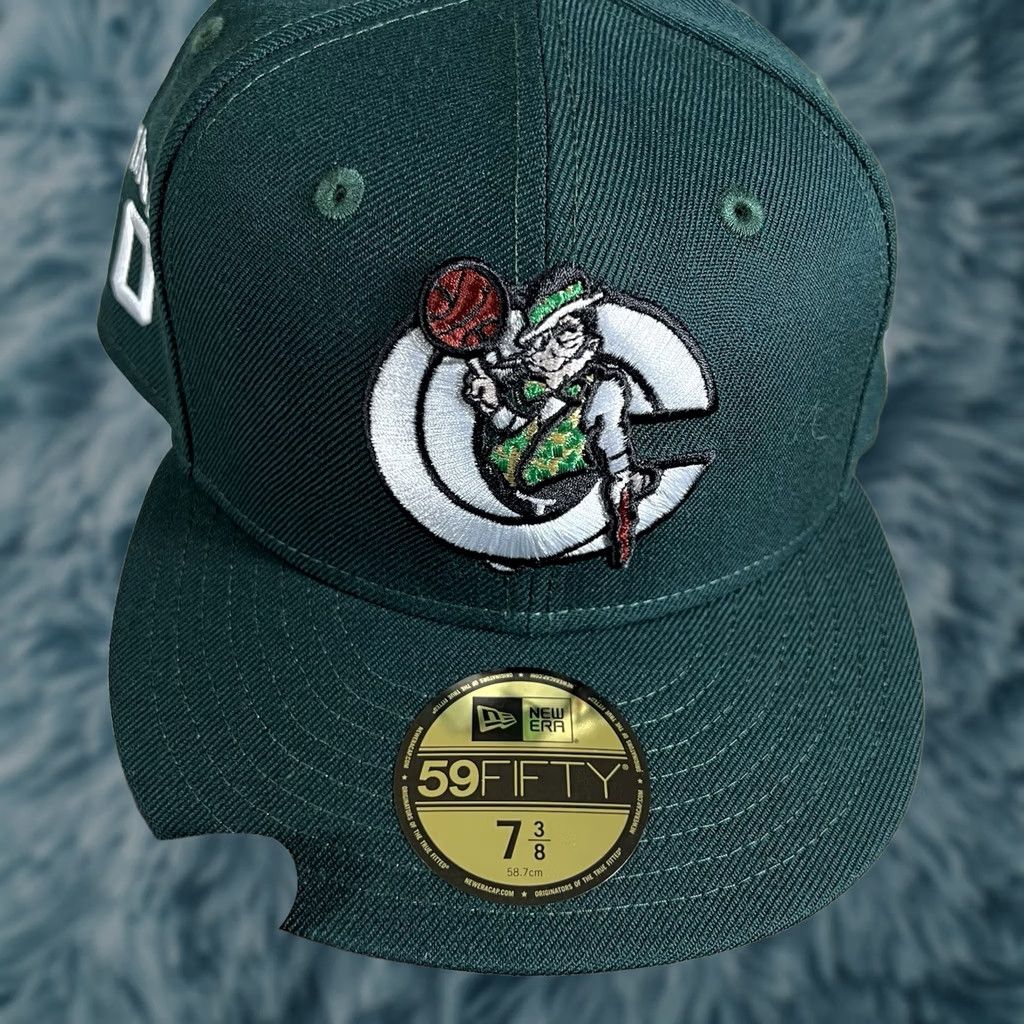 New Era New Era Celtics Jayson Tatum Green Hat Exclusive Fitted NBA Cap 7 3/8 Men Green Cap Size ONE SIZE - 1 Thumbnail
