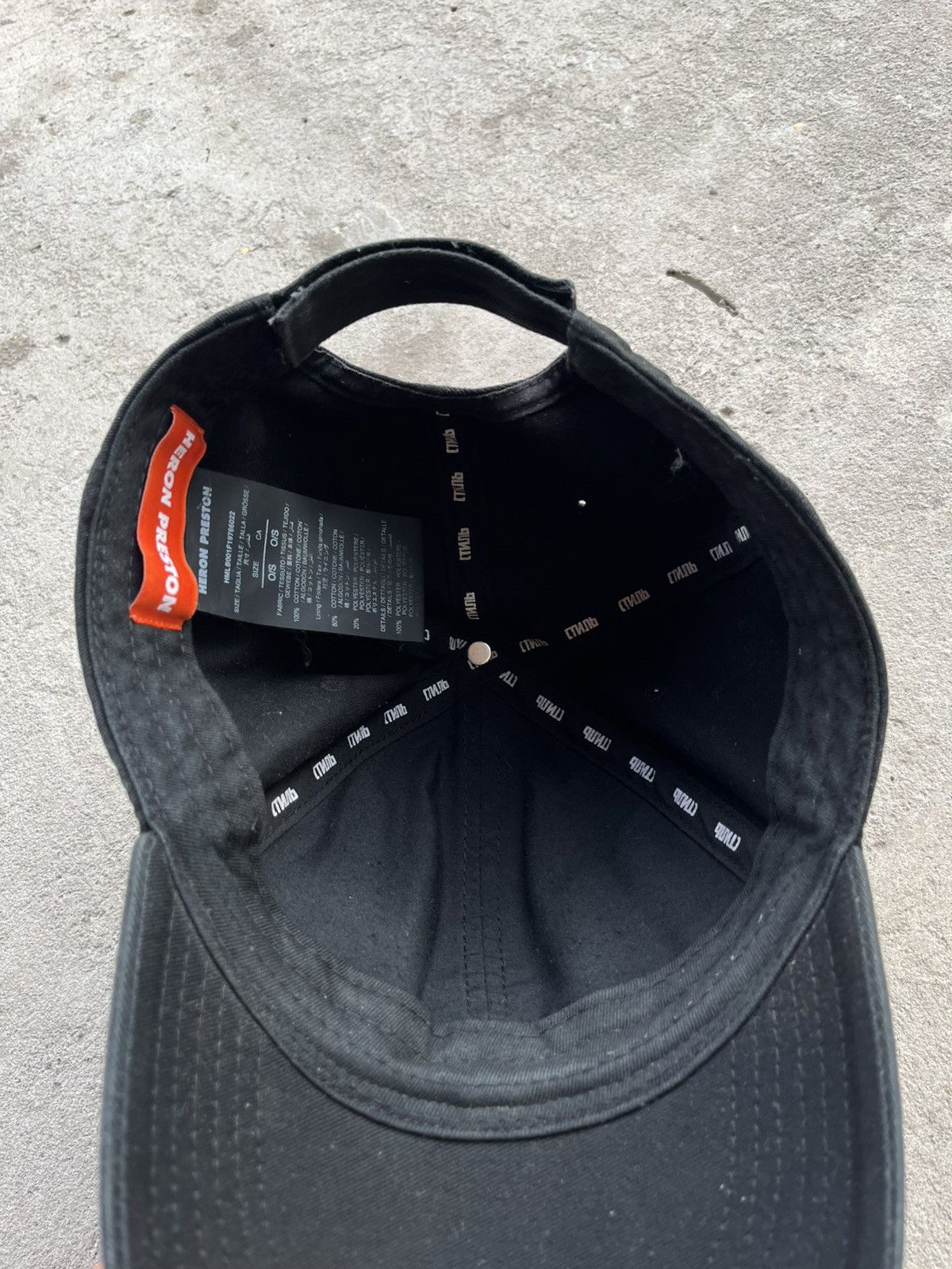 Heron Preston Heron Preston Big Embroidered Logo STYLE Cap like Supreme Hat Size ONE SIZE - 12 Thumbnail