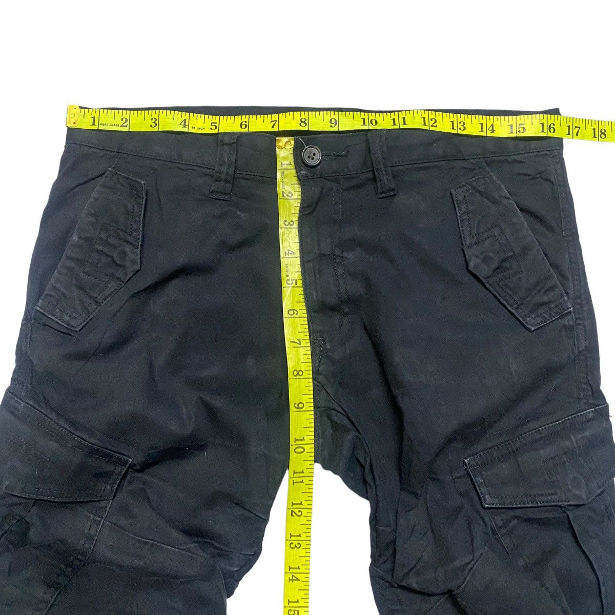 Tornado Mart Vintage Tornado Mart Stacked Cargo Flare Pants Size US 31 - 17 Thumbnail