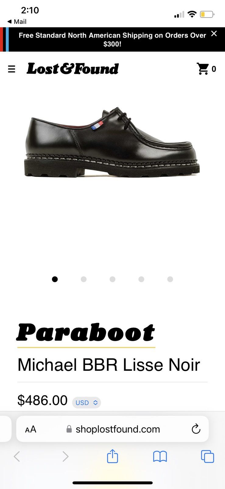 Paraboot Paraboot Michael Lisse Noir Sz 42 | Grailed