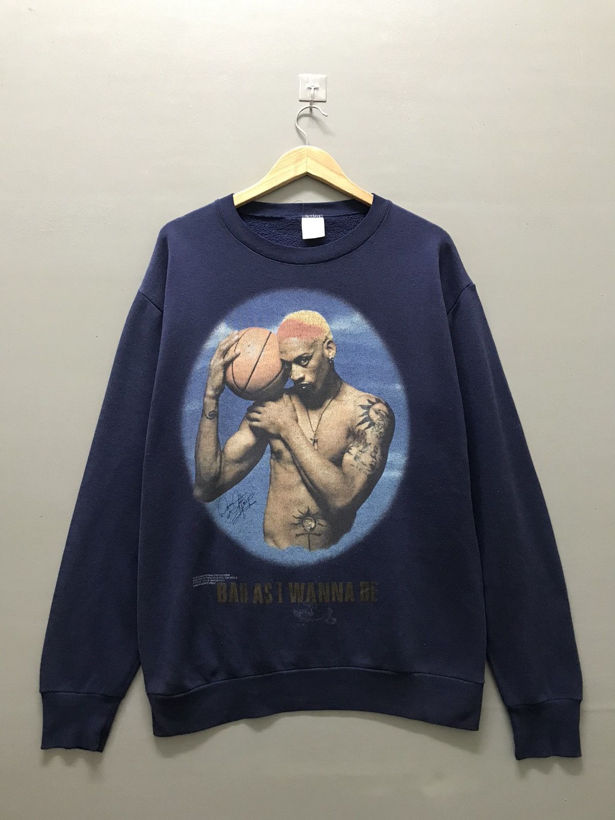 NBA Vintage 1996 Dennis Rodman Bad As I Wanna Be Sweatshirt Size US L / EU 52-54 / 3 - 1 Thumbnail