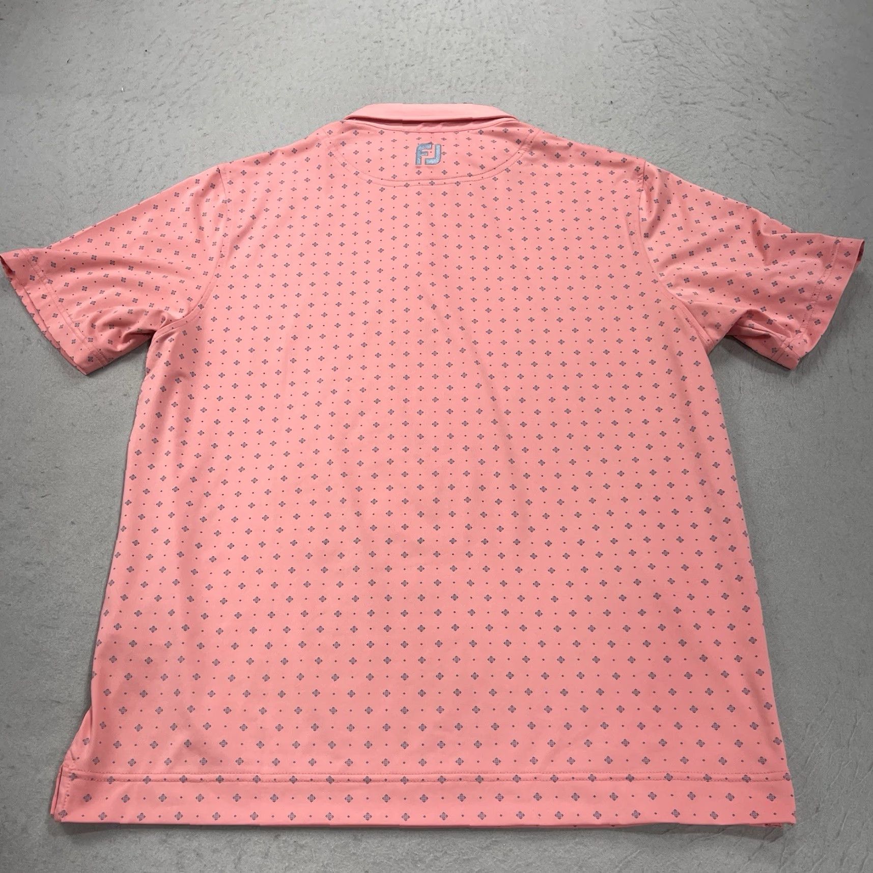 Footjoy FootJoy Polo Shirt Mens Large Athletic Fit Pink Abstract Logo Golf Shirt Size US L / EU 52-54 / 3 - 5 Thumbnail