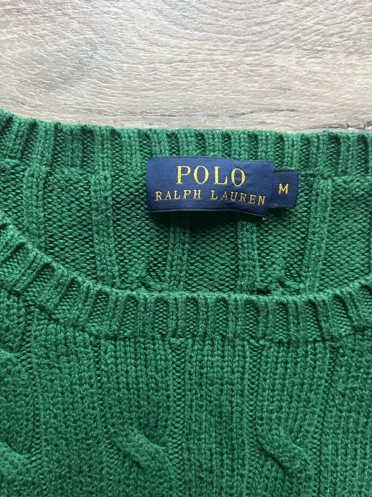 Polo Ralph Lauren Polo Ralph Lauren green cable knit oldmoney classy luxury Size M / US 6-8 / IT 42-44 - 6 Thumbnail