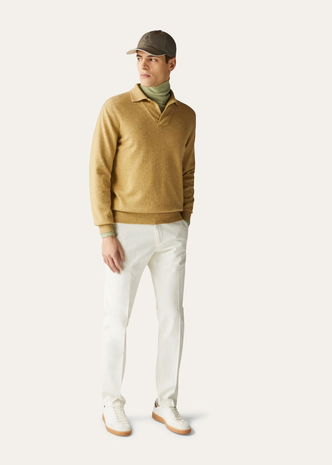 Loro Piana o1srvl11e1224 Open Polo Shirt in Yellow Size US S / EU 44-46 / 1 - 5 Thumbnail