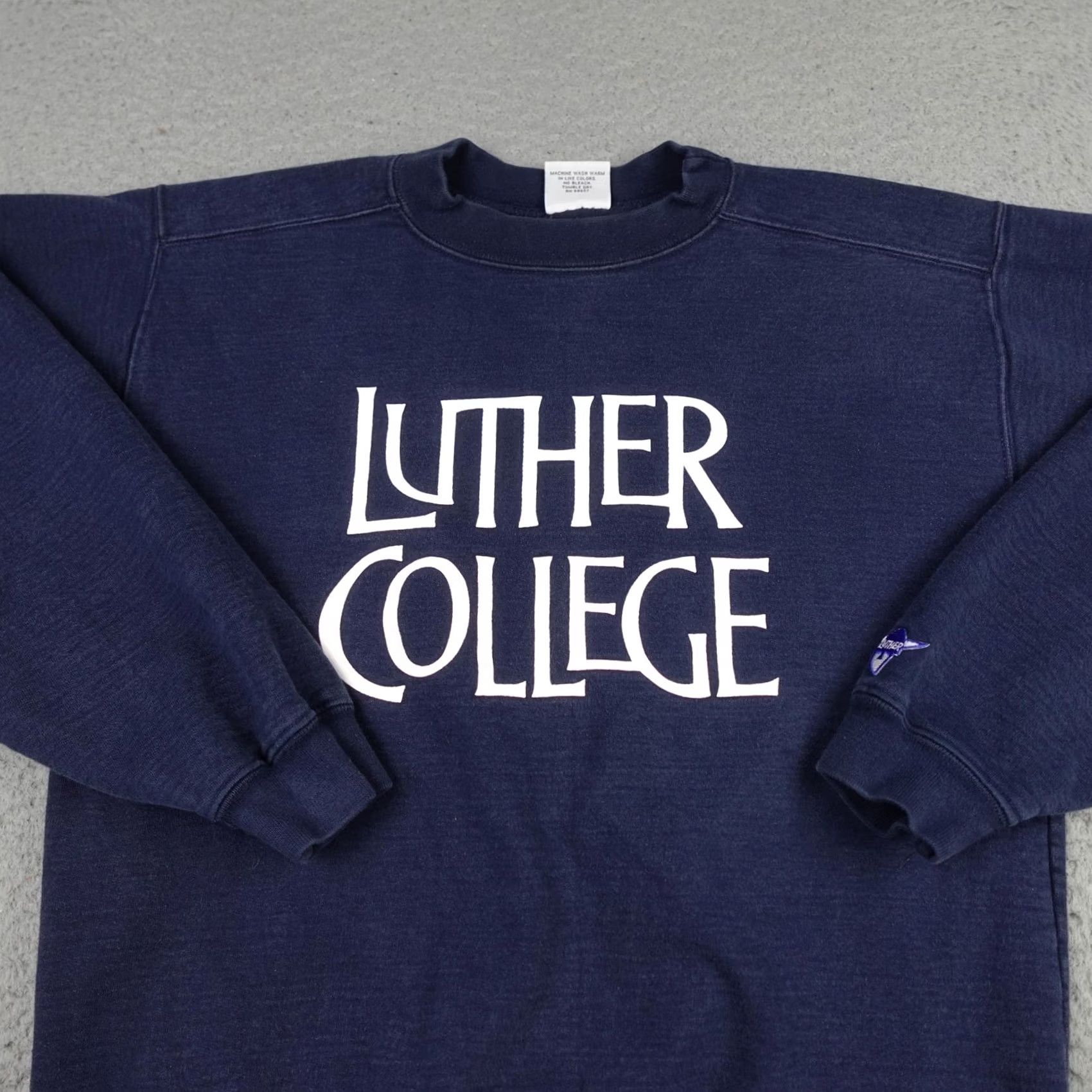 Vintage VINTAGE The Cotton Exchange Sweatshirt Mens M Cotton USA 90s College Crew Neck Blue Size US M / EU 48-50 / 2 - 3 Thumbnail