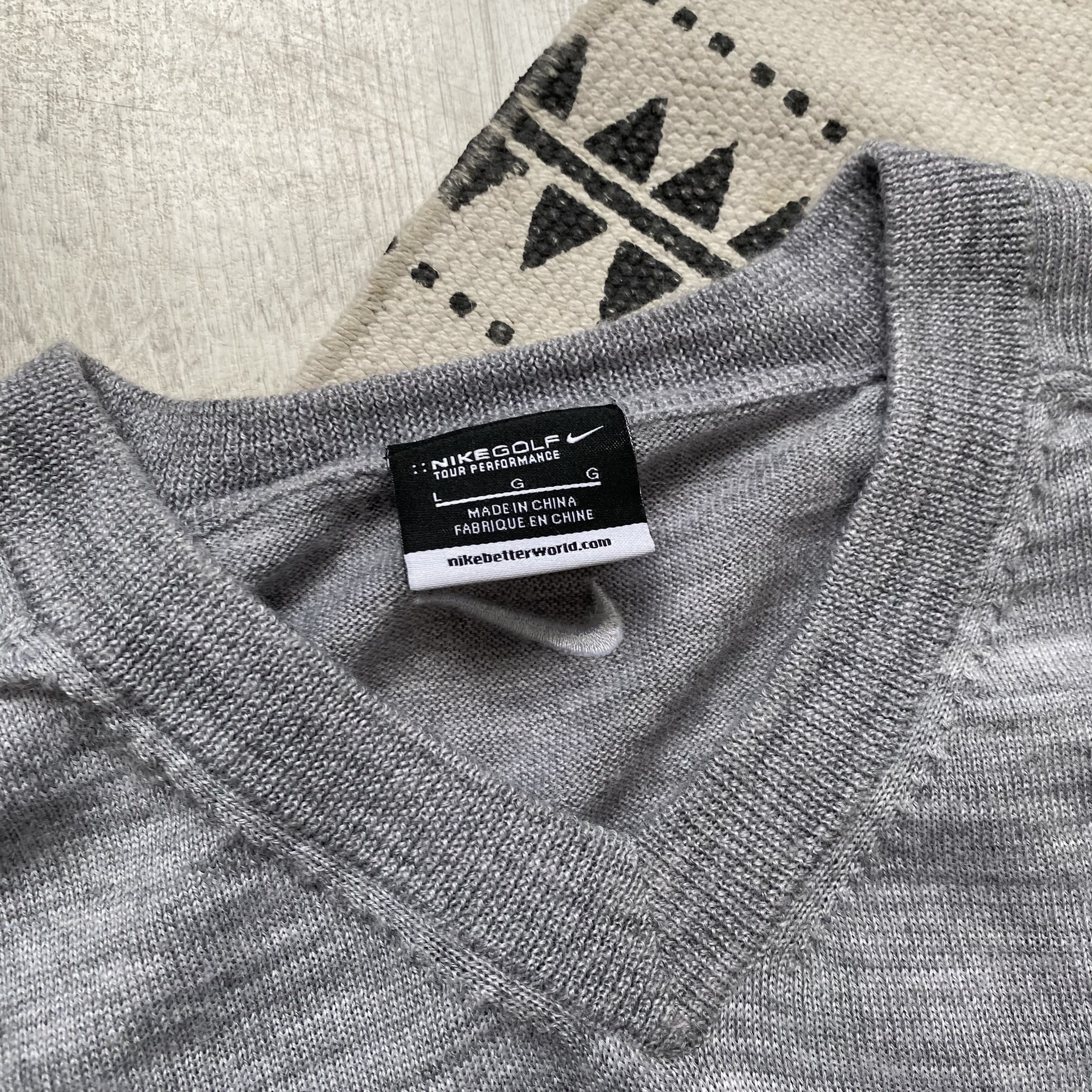 Nike ⚫️ Vintage Nike Golf wool west Sweater Drill Oldmoney Size US L / EU 52-54 / 3 - 5 Thumbnail