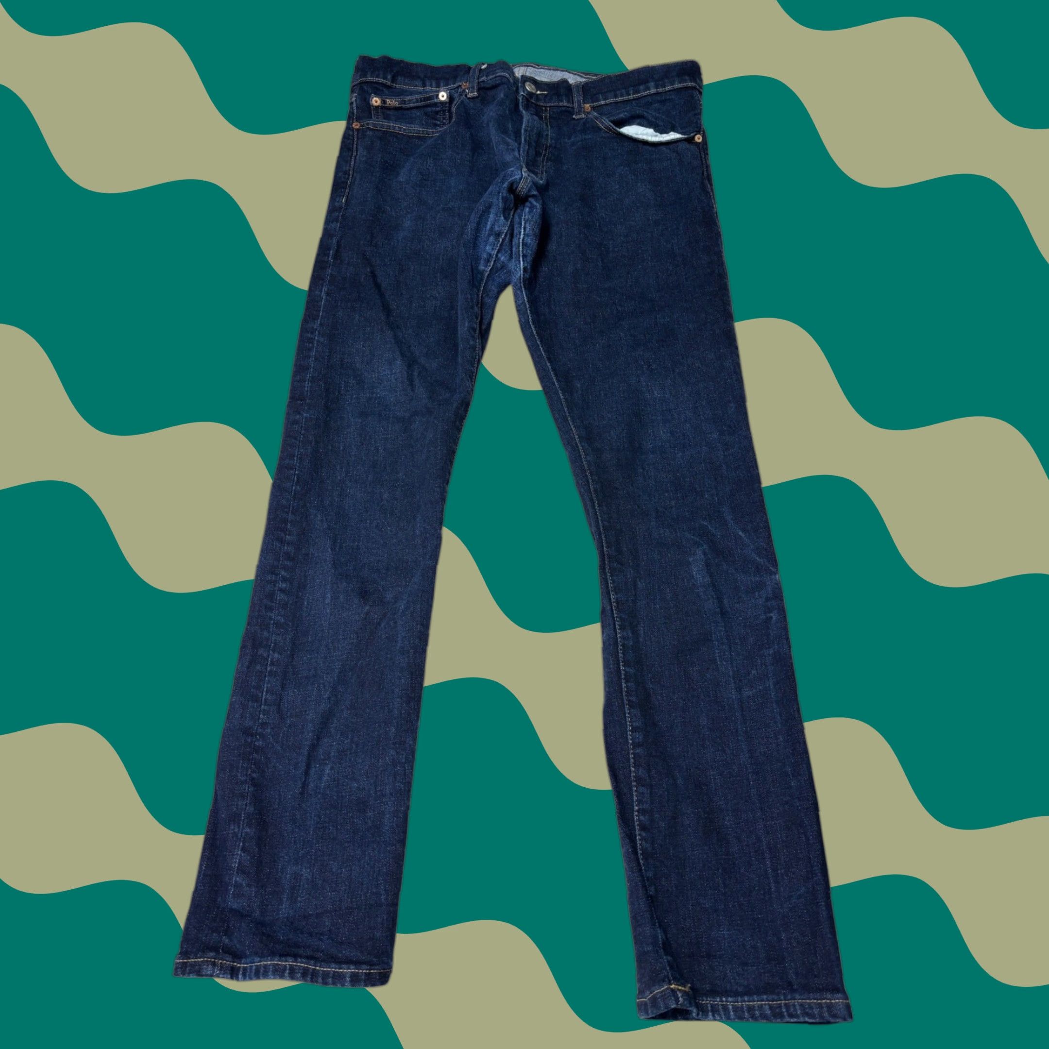 Polo Ralph Lauren Polo Ralph Lauren Sullivan Slim Jeans Mens 35x32 Dark Indigo Stretch Denim Slim Mens Jeans Dark Indigo Polo Ralph Lauren Sullivan Slim Size US S / EU 44-46 / 1 - 1 Thumbnail