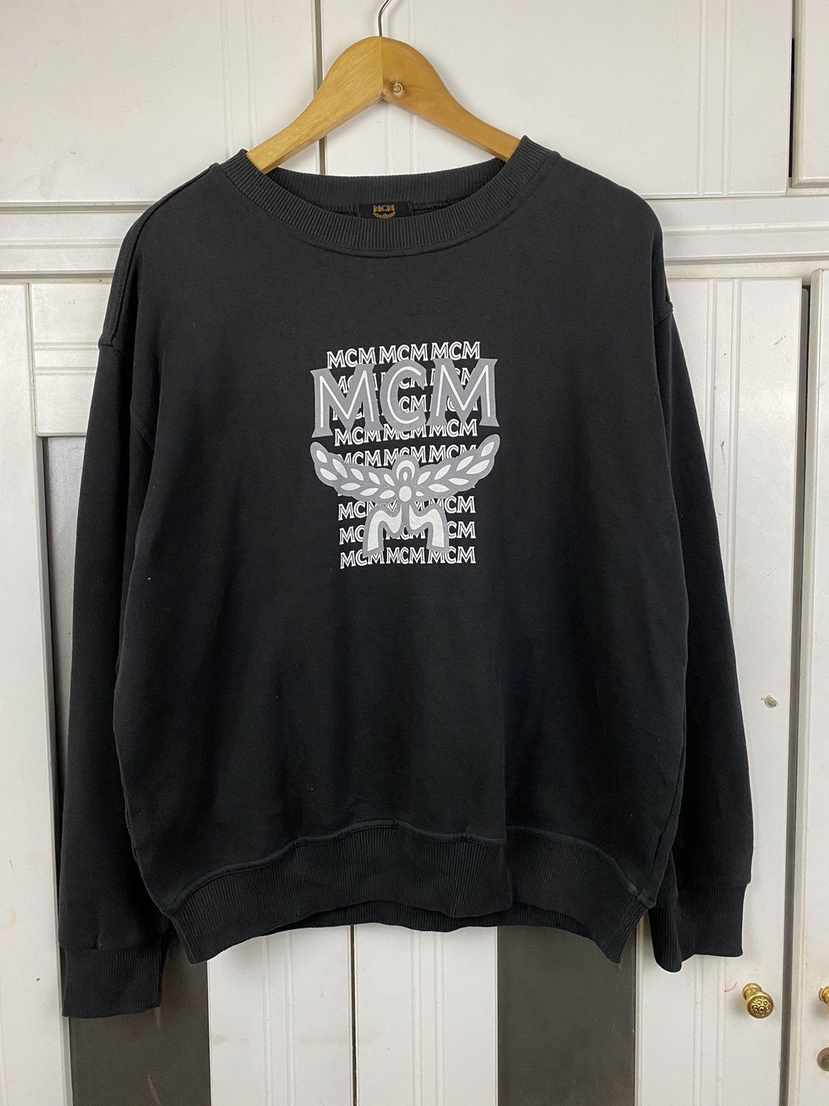 MCM × Vintage Vintage MCM Big Logo Black Size US L / EU 52-54 / 3 - 1 Thumbnail