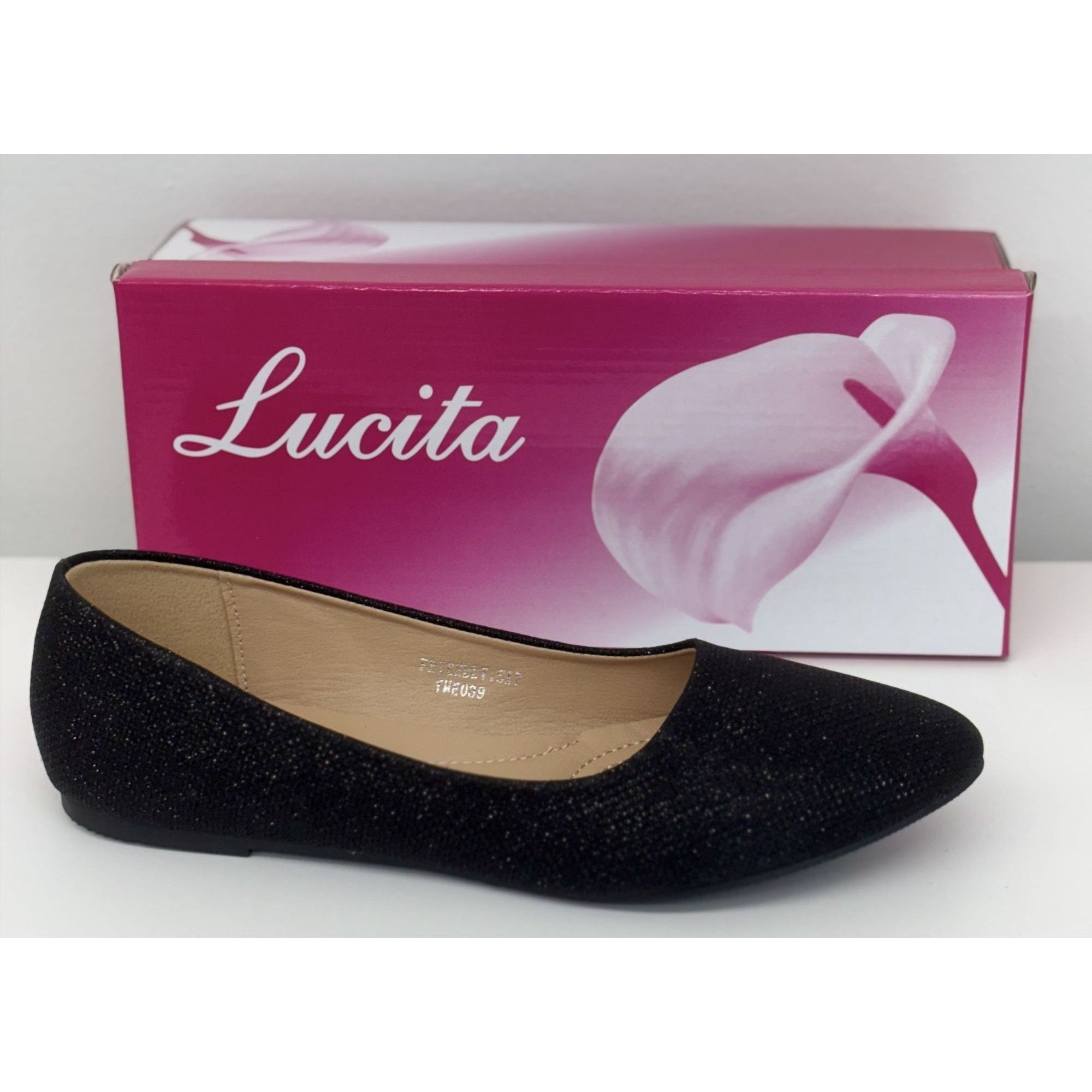 Other LUCITA / Friendly / Black / Glitter / Slip-On / Ballet / Fla Size US 10 / IT 40 - 8 Thumbnail
