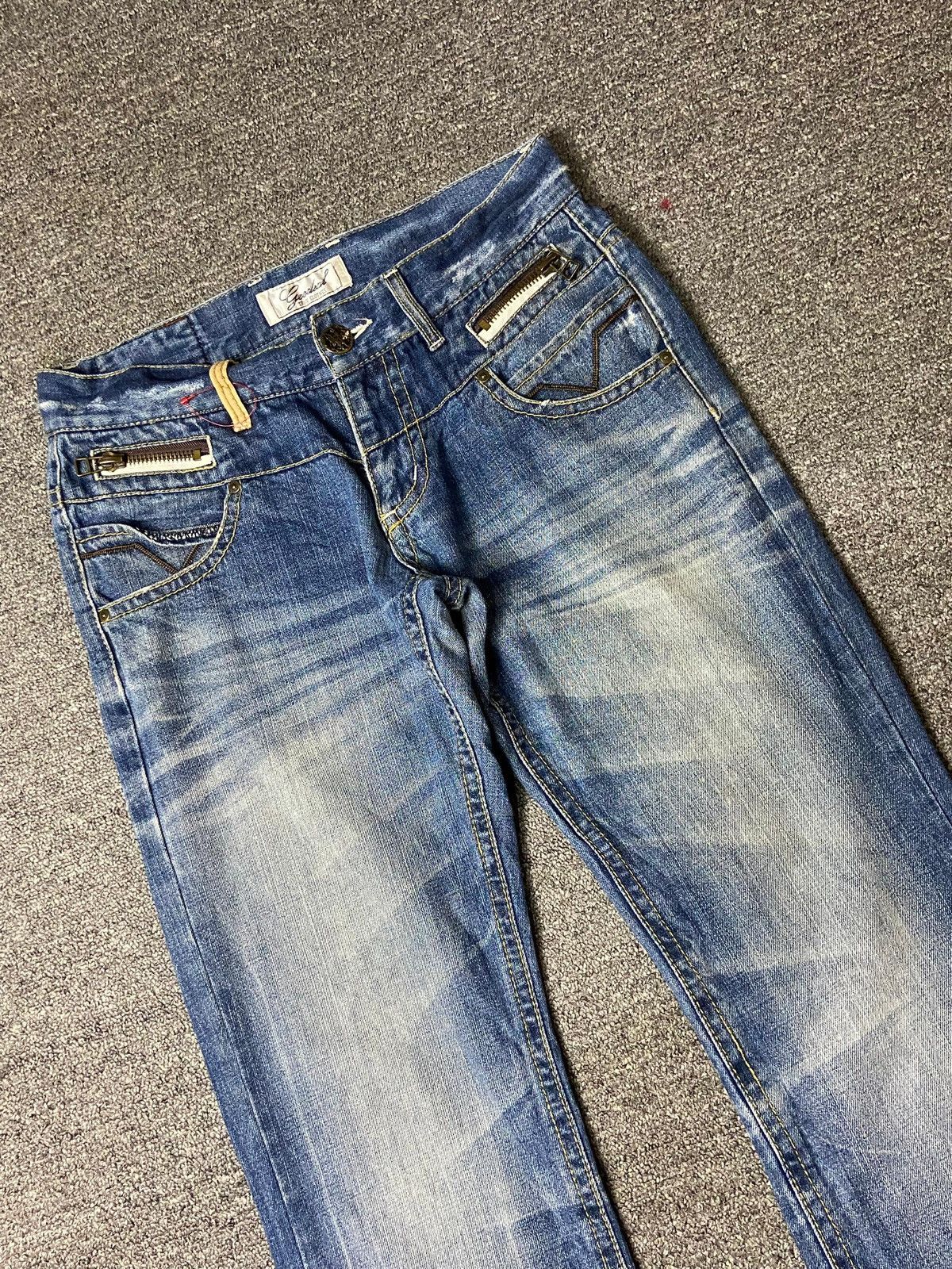 Japanese Brand GD GOODEAL Distressed Denim Jeans (149) Size US 32 / EU 48 - 9 Thumbnail