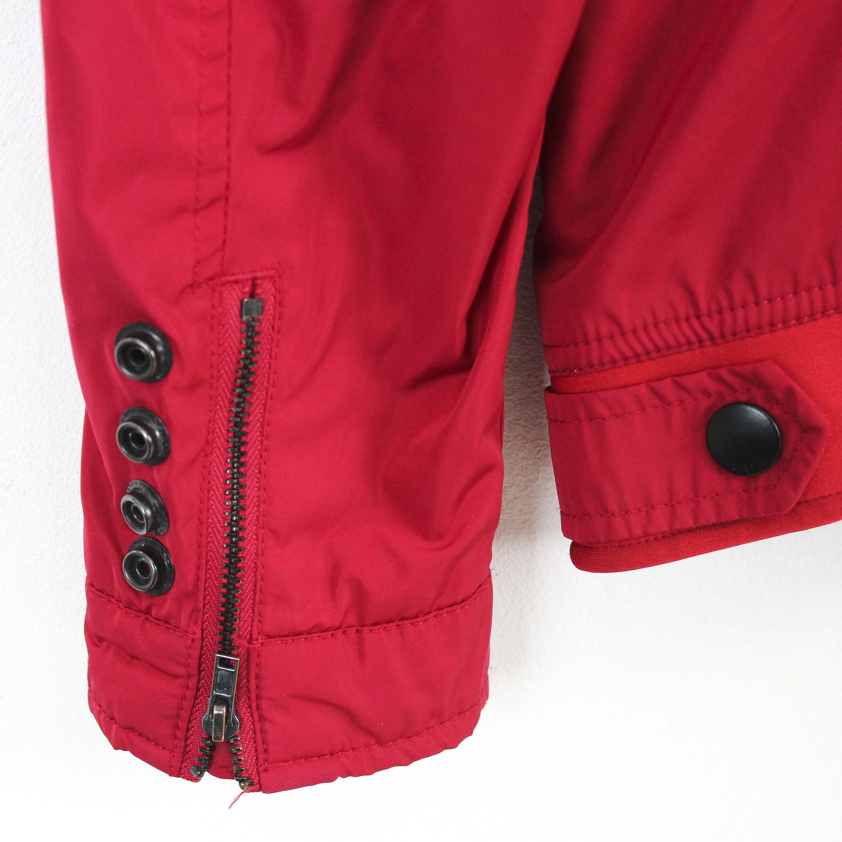 Diesel Teflon Womens S Rain Jacket Coat Windbreaker Red Outerwear Size S / US 4 / IT 40 - 5 Thumbnail