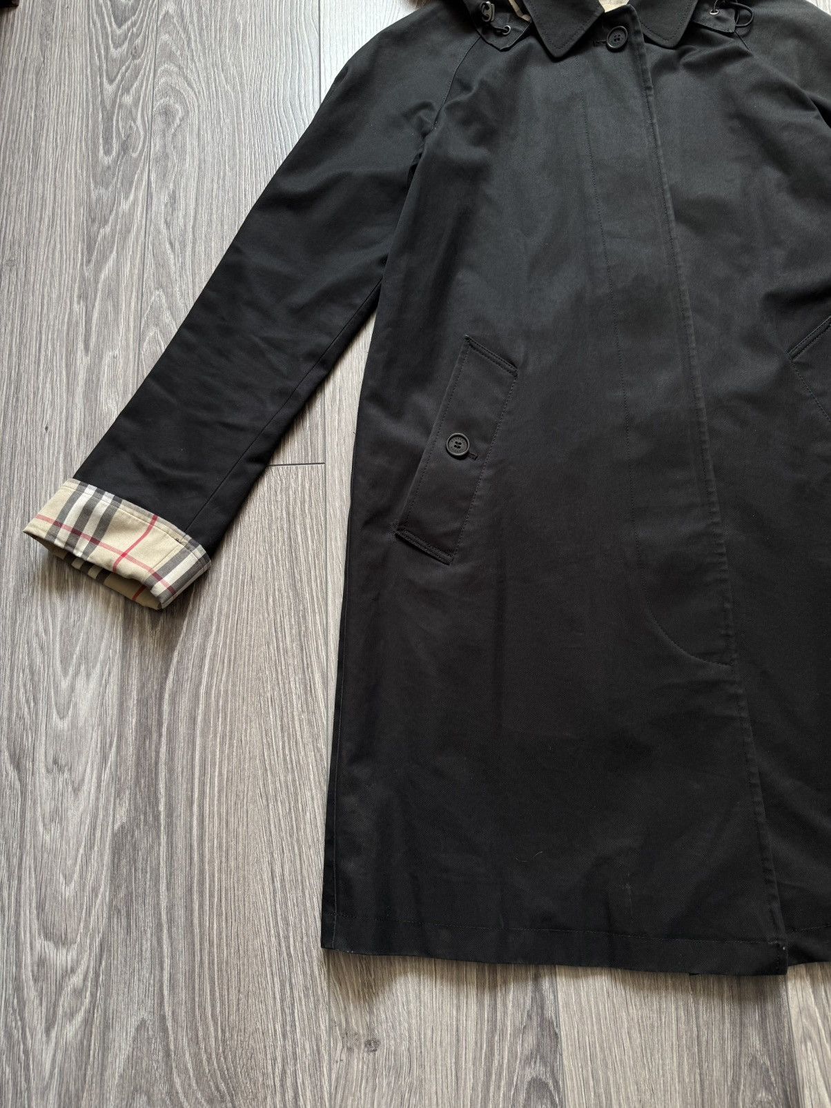 Burberry Burberry Carmen Knee-Length Checkered Coat Size XS / US 0-2 / IT 36-38 - 4 Thumbnail