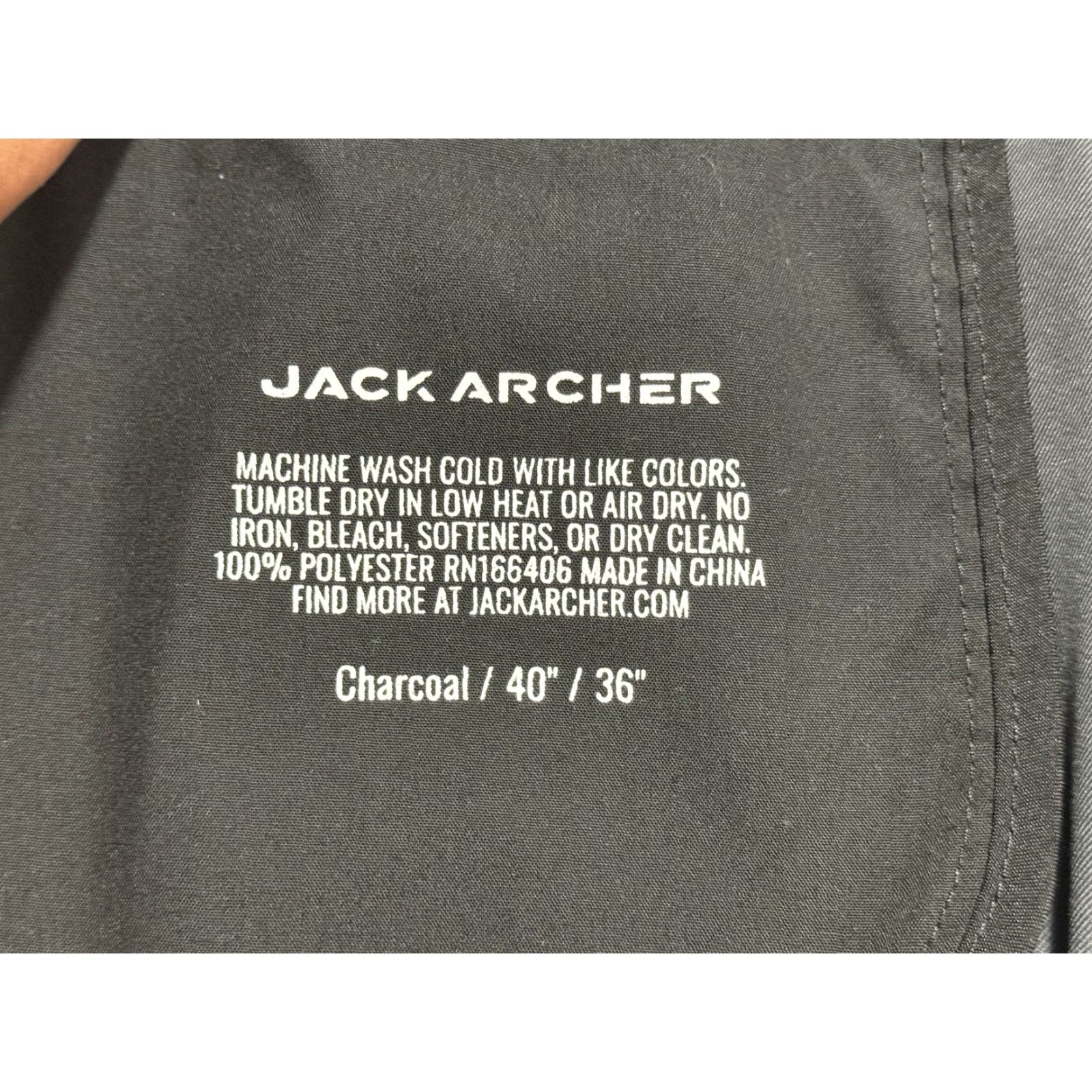 Vintage Jack Archer Men's Tech Pants 40x36 (40x34.5) Charcoal Stretch Performance Mens Size US 40 / EU 56 - 4 Thumbnail