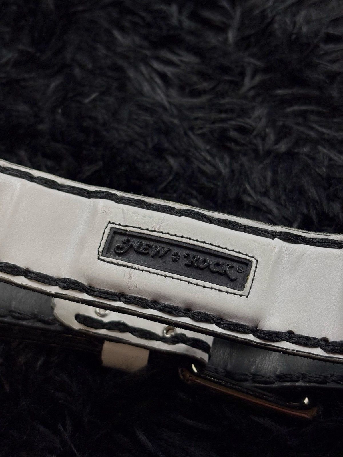 New Rock Rare New Rock Avant Garde Archive Leather Belt Size ONE SIZE - 5 Thumbnail