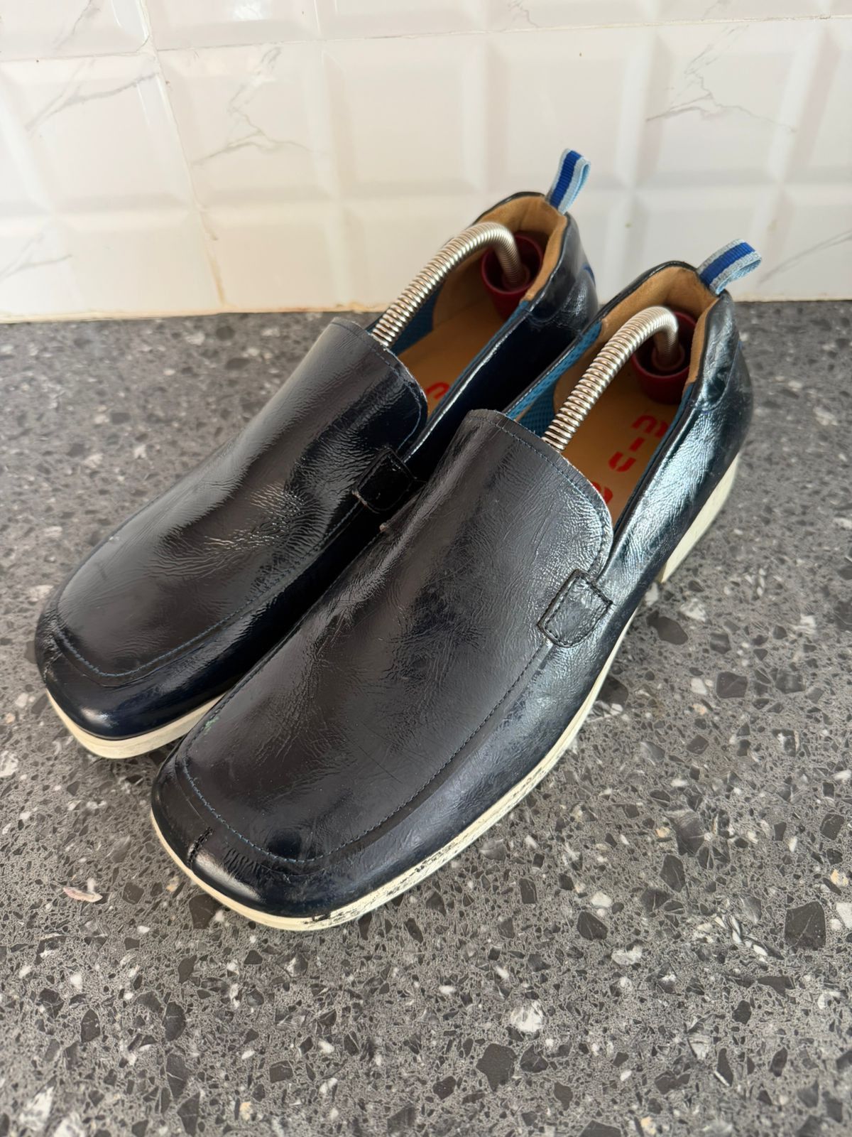 Miu Miu 90s Miu Miu Vintage Prada Square Plaid Loafers Sz 7.5 UK Size US 8.5 / EU 41-42 - 1 Thumbnail