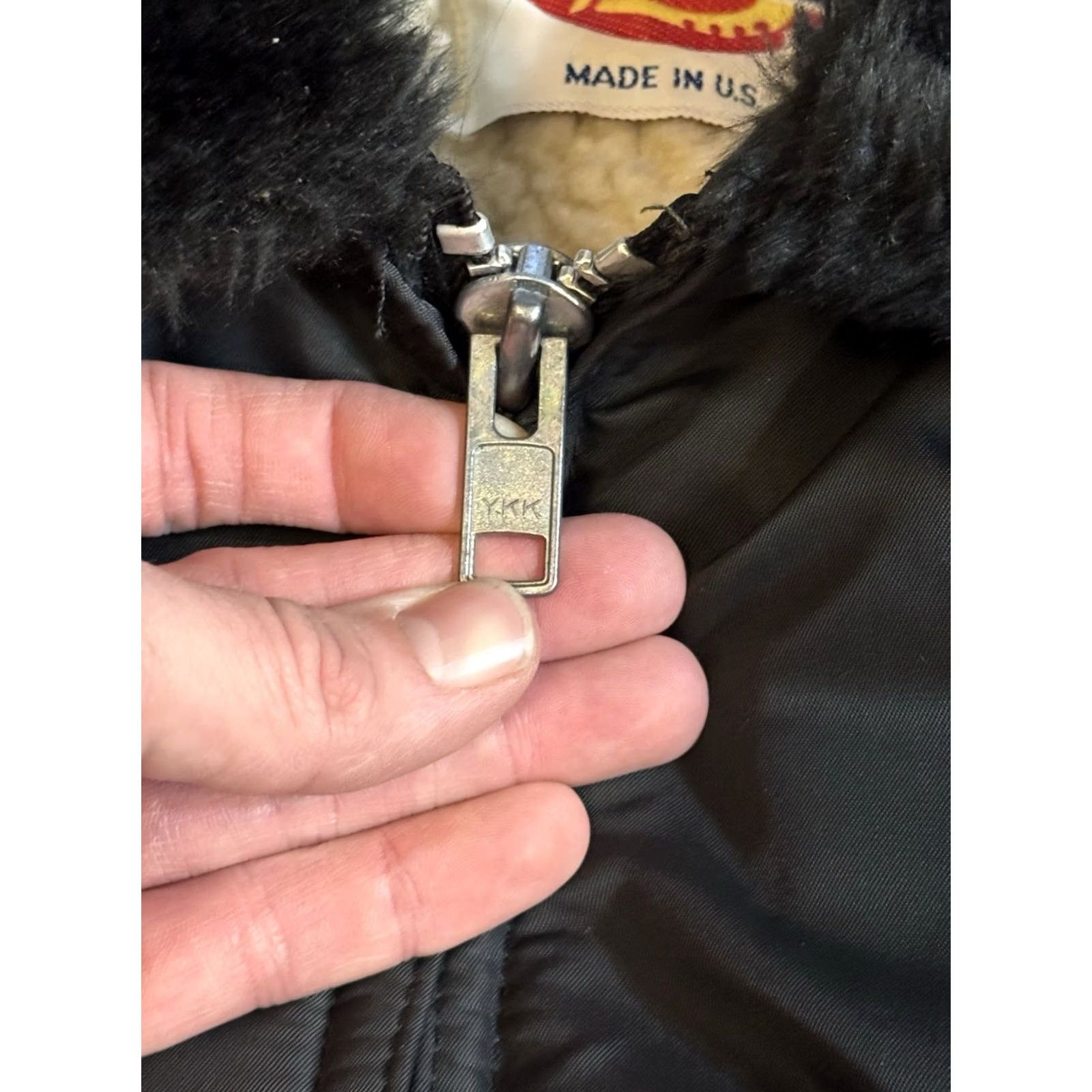 Dickies VINTAGE Dickies Bomber Jacket 80s Military B-15 Style Zip Lined Black Men Sz L Size US L / EU 52-54 / 3 - 4 Thumbnail