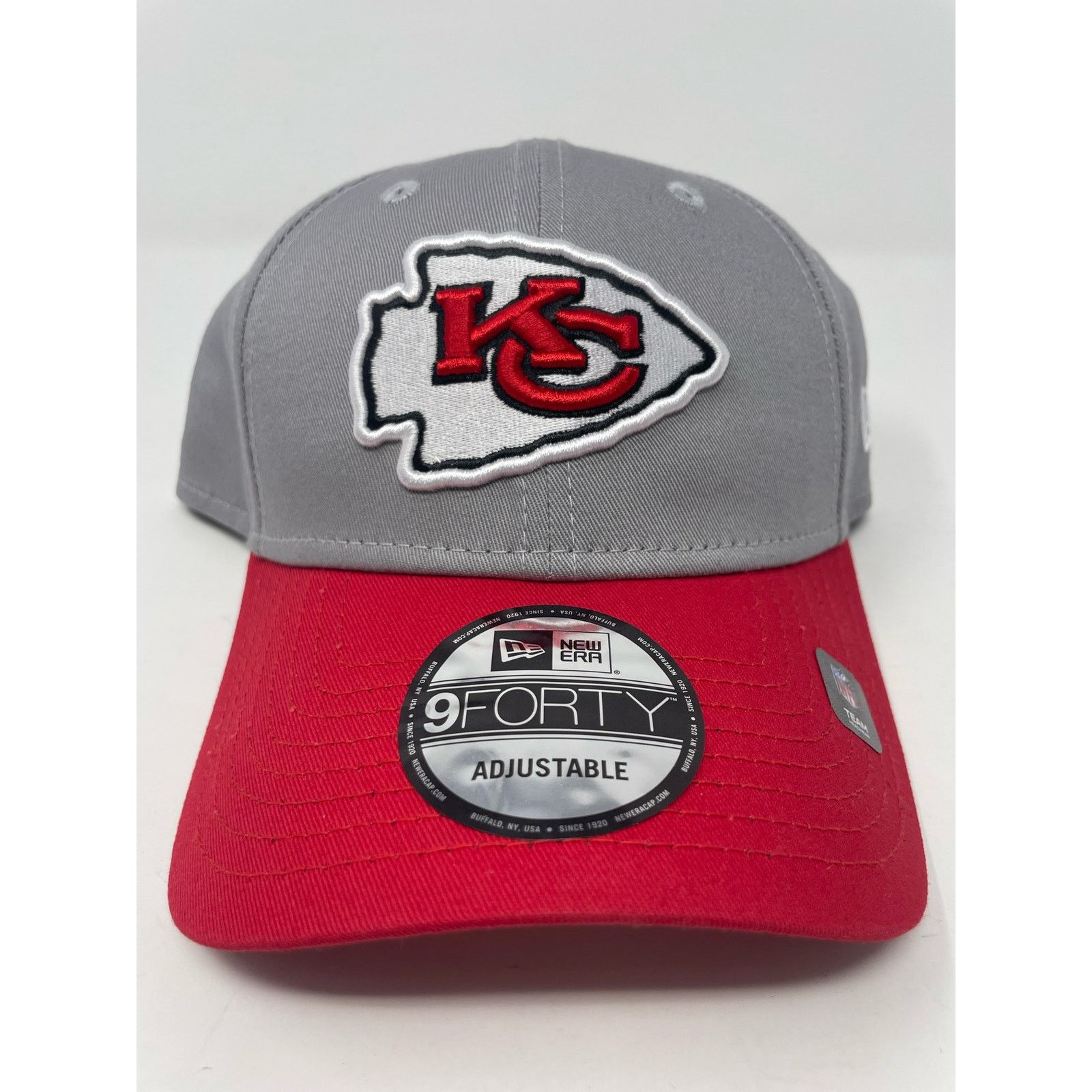 New Era Kansas City Chiefs New Era Gray 9FORTY NFL Snapback Hat Size ONE SIZE - 2 Thumbnail