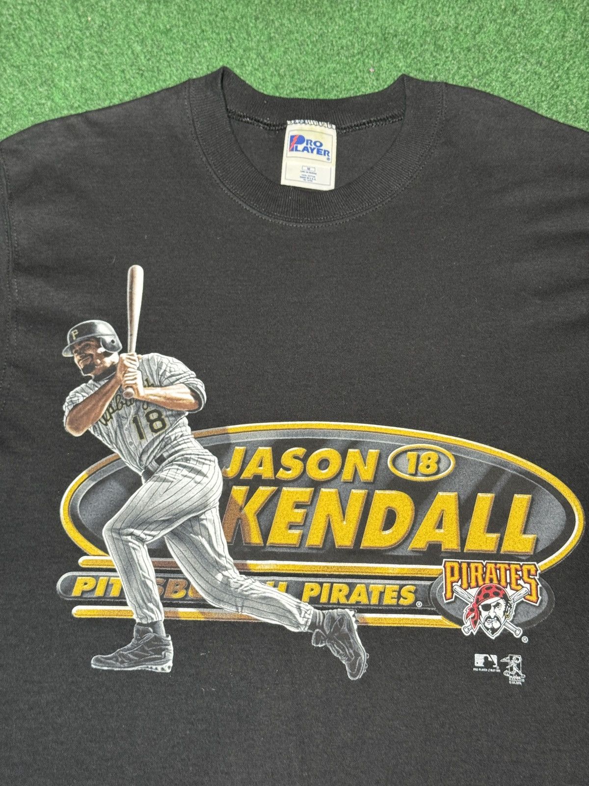 Pro Player Jason Kendall Pittsburgh Pirates MLB Baseball 90s M T Shirt Size US M / EU 48-50 / 2 - 2 Thumbnail